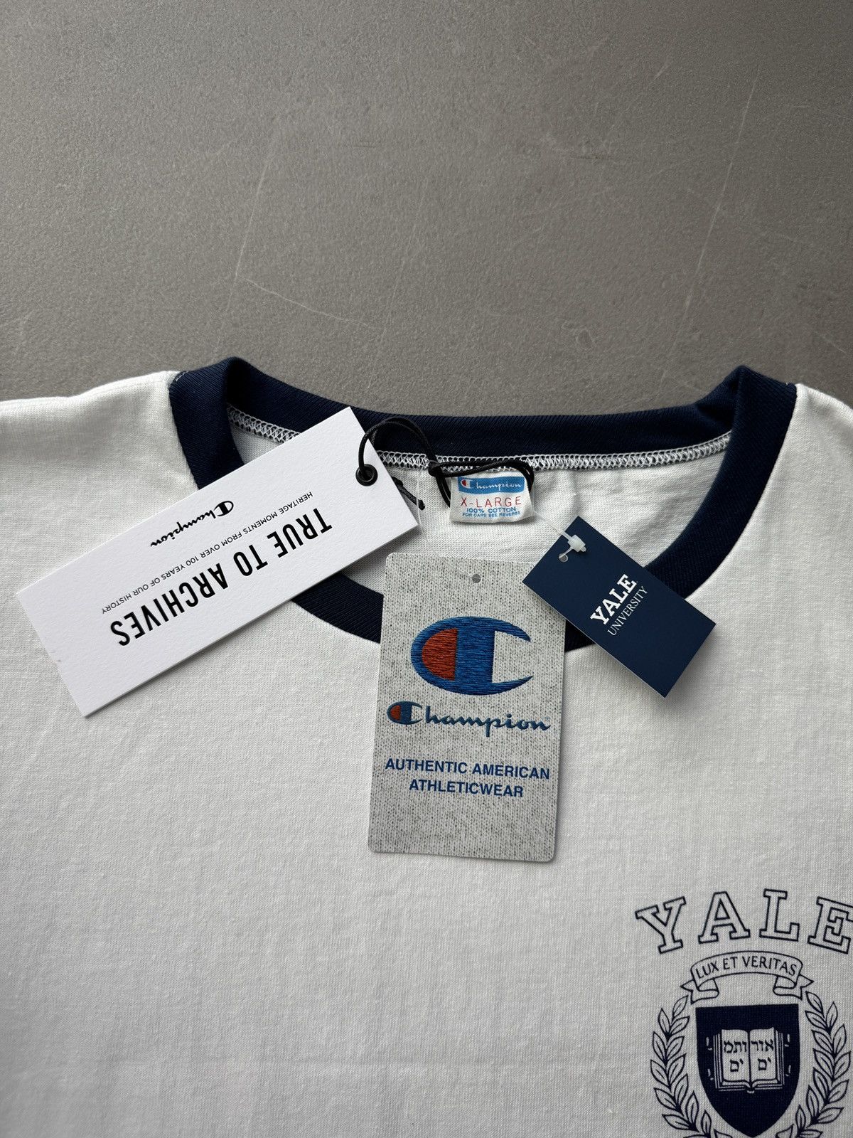 Champion Champion Japan Made True to Archives YALE University T Shirt Size US XL / EU 56 / 4 - 8 Thumbnail