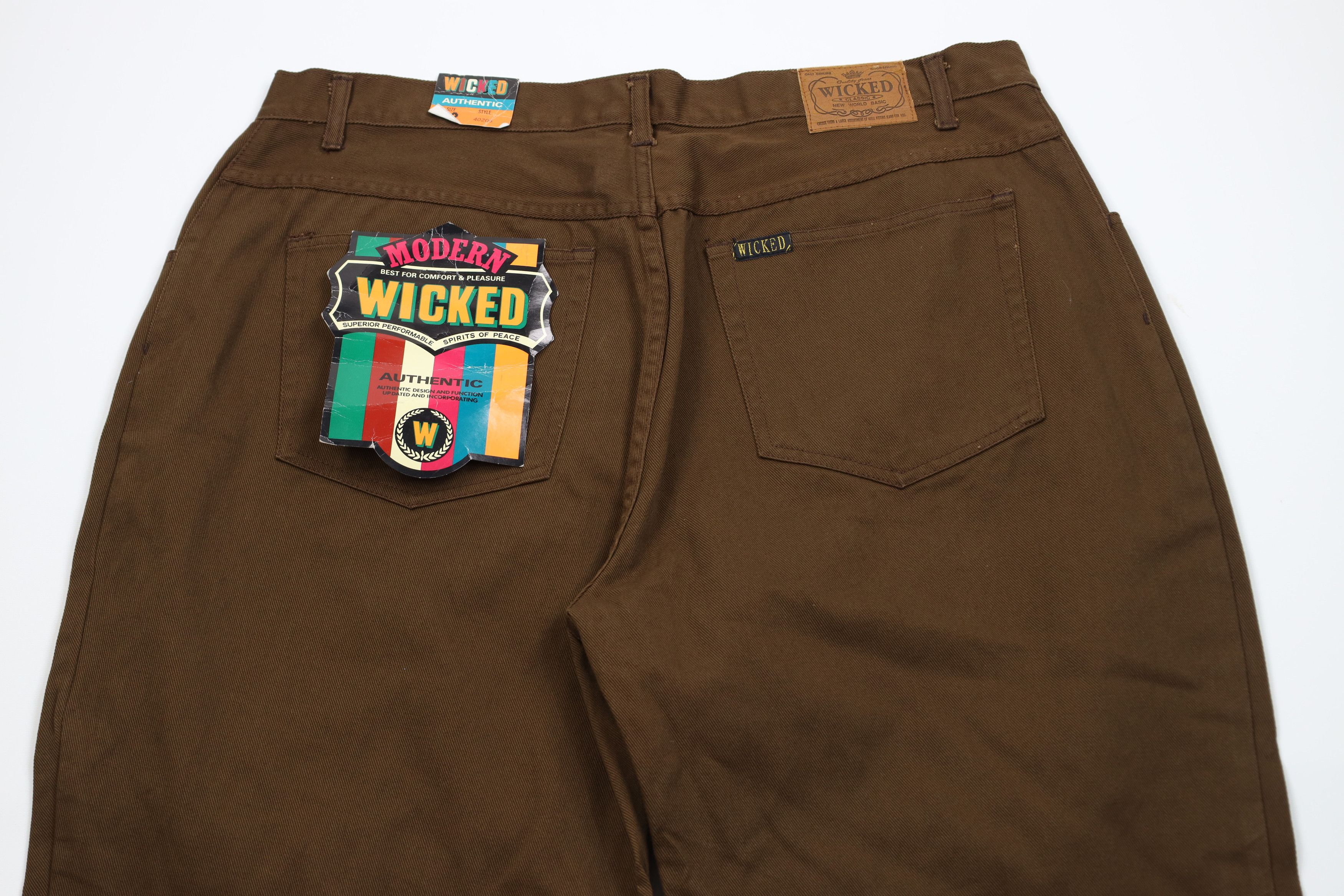 Vintage Deadstock Vintage 90s Streetwear Fit Skateboard Jeans Brown Size US 42 / EU 58 - 10 Thumbnail