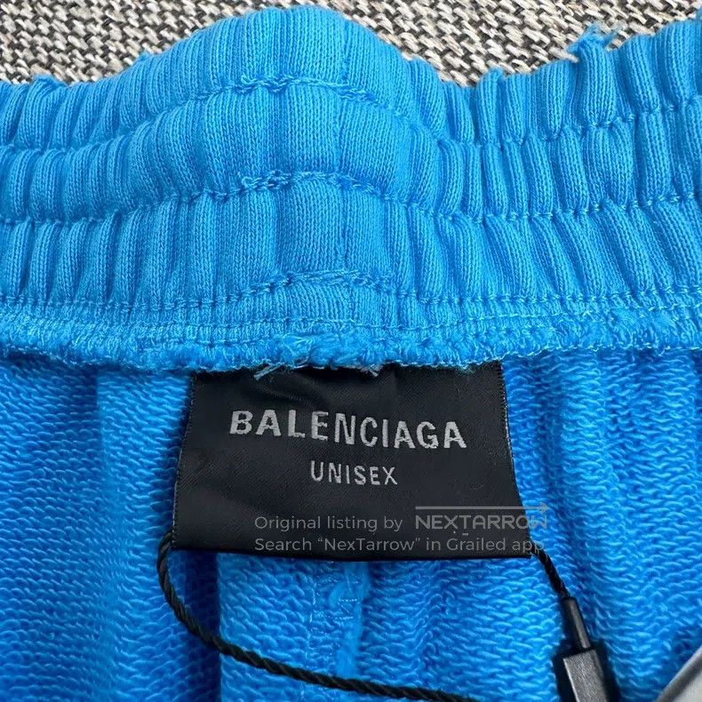 Balenciaga Balenciaga size S Blue Coke print shorts Size US 27 - 3 Thumbnail
