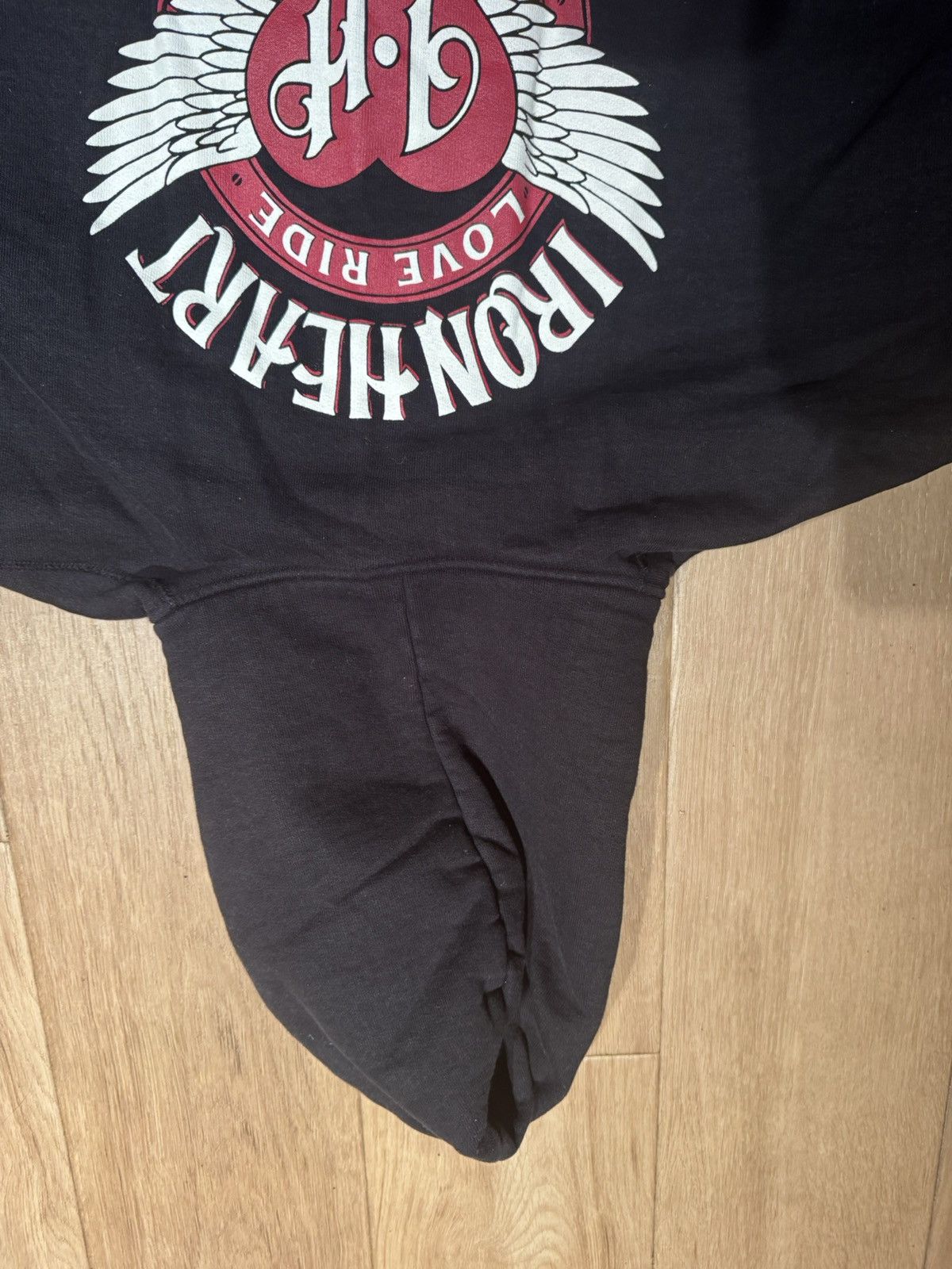 Iron Heart 14oz Ultra Heavyweight Loopwheel Cotton Zip Up Hoodie - Blk Size US XXL / EU 58 / 5 - 8 Thumbnail
