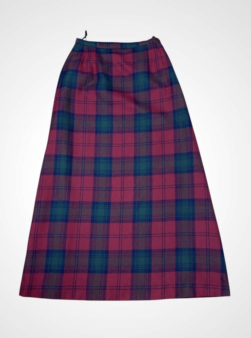 Issey Miyake Rare Vintage I.S Sunao Kuwahara Wool Chekered Skirt Size 25" / US 0 / IT 36 - 1 Thumbnail