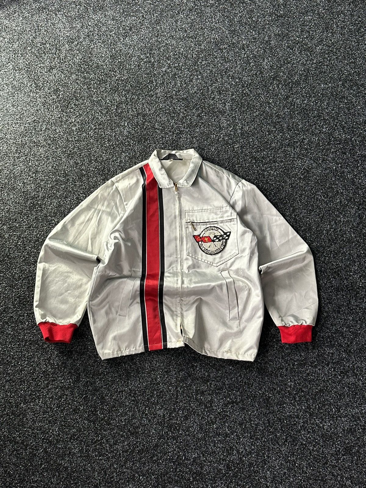 Chevrolet × Vintage VTG 70’s Corvette Racing Jacket TOM BIGELOW Made In USA RARE Size US M / EU 48-50 / 2 - 1 Thumbnail