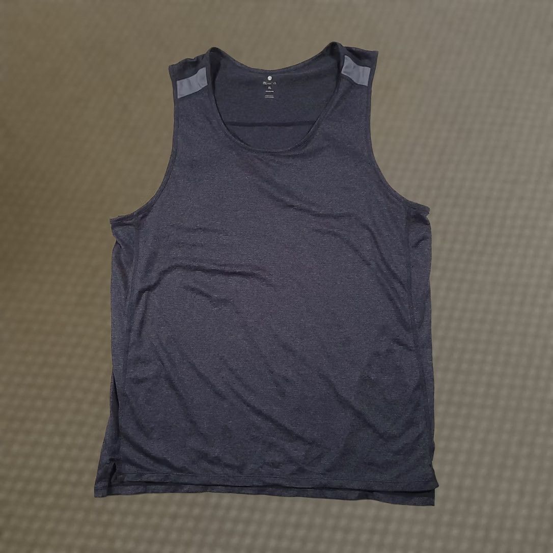 Vintage Apana Women's XL Gray Athletic Tank Top Shirt Tank Sleeveless Pullover Scoop Neck Casual Basic Regular Size XS? XL Size XL / US 12-14 / IT 48-50 - 1 Thumbnail