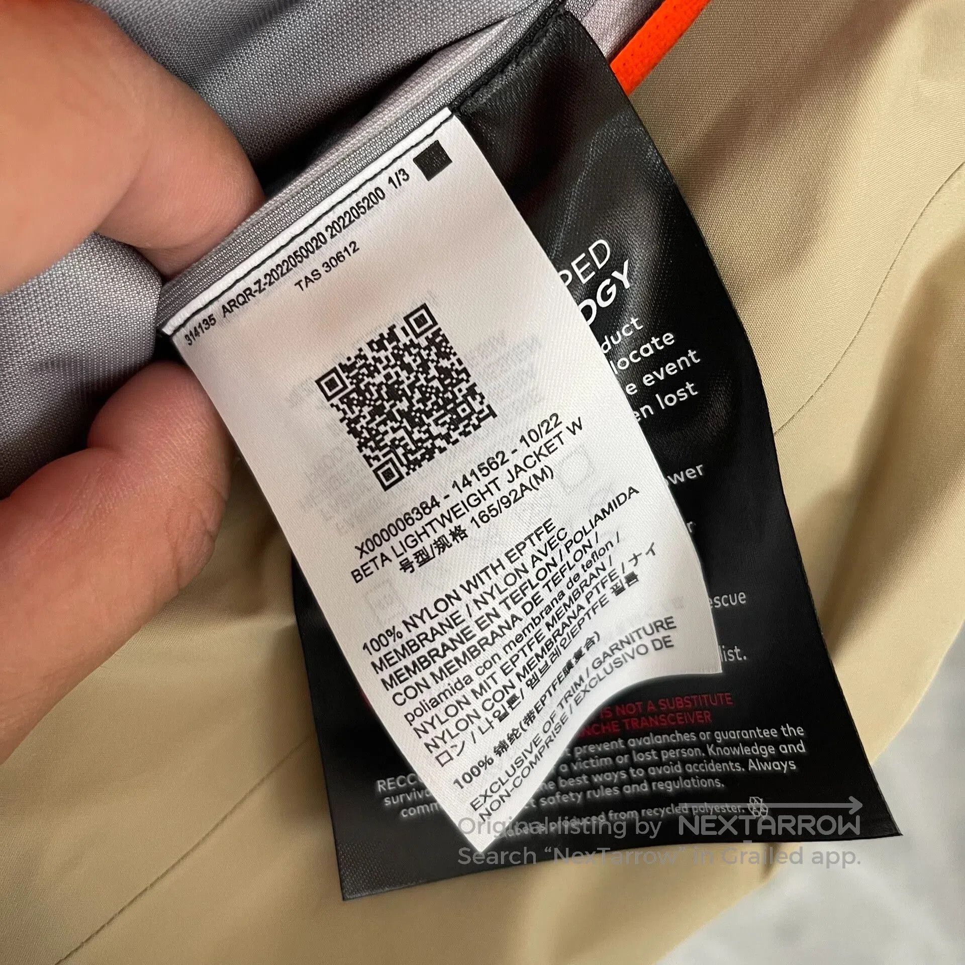 Arc'teryx Arcteryx BETA Lightweight Jacket for Women. Size M / US 6-8 / IT 42-44 - 5 Thumbnail