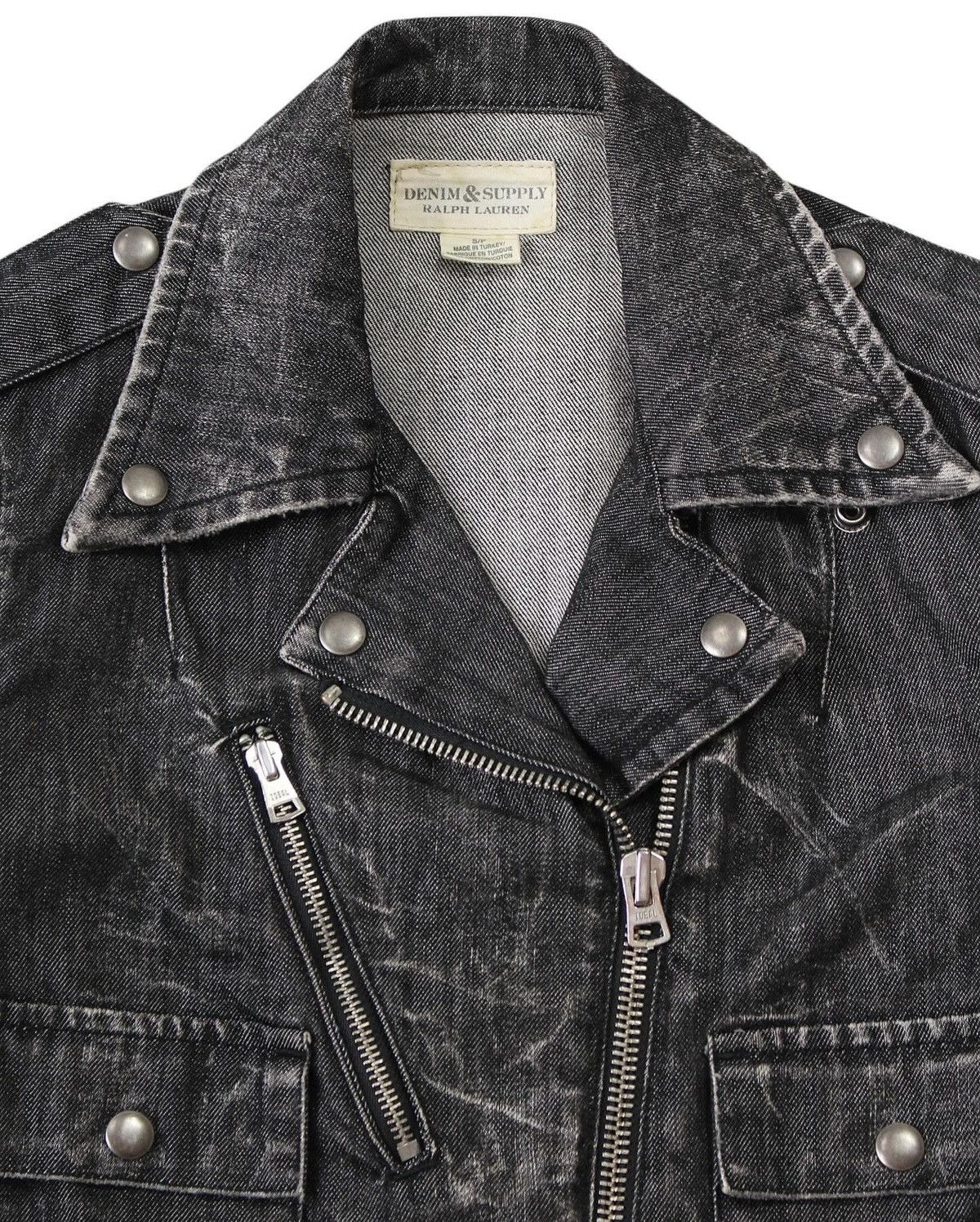 Ralph Lauren 2000S RALPH LAUREN DENIM & SUPPLY BIKER JACKET Size S / US 4 / IT 40 - 5 Thumbnail
