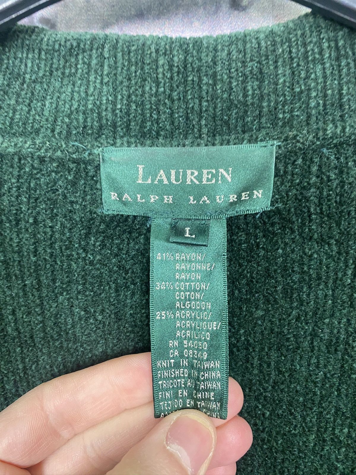 Vintage Polo Ralph Lauren Chenille Double Breasted Crest Blazer Size L / US 10 / IT 46 - 7 Thumbnail