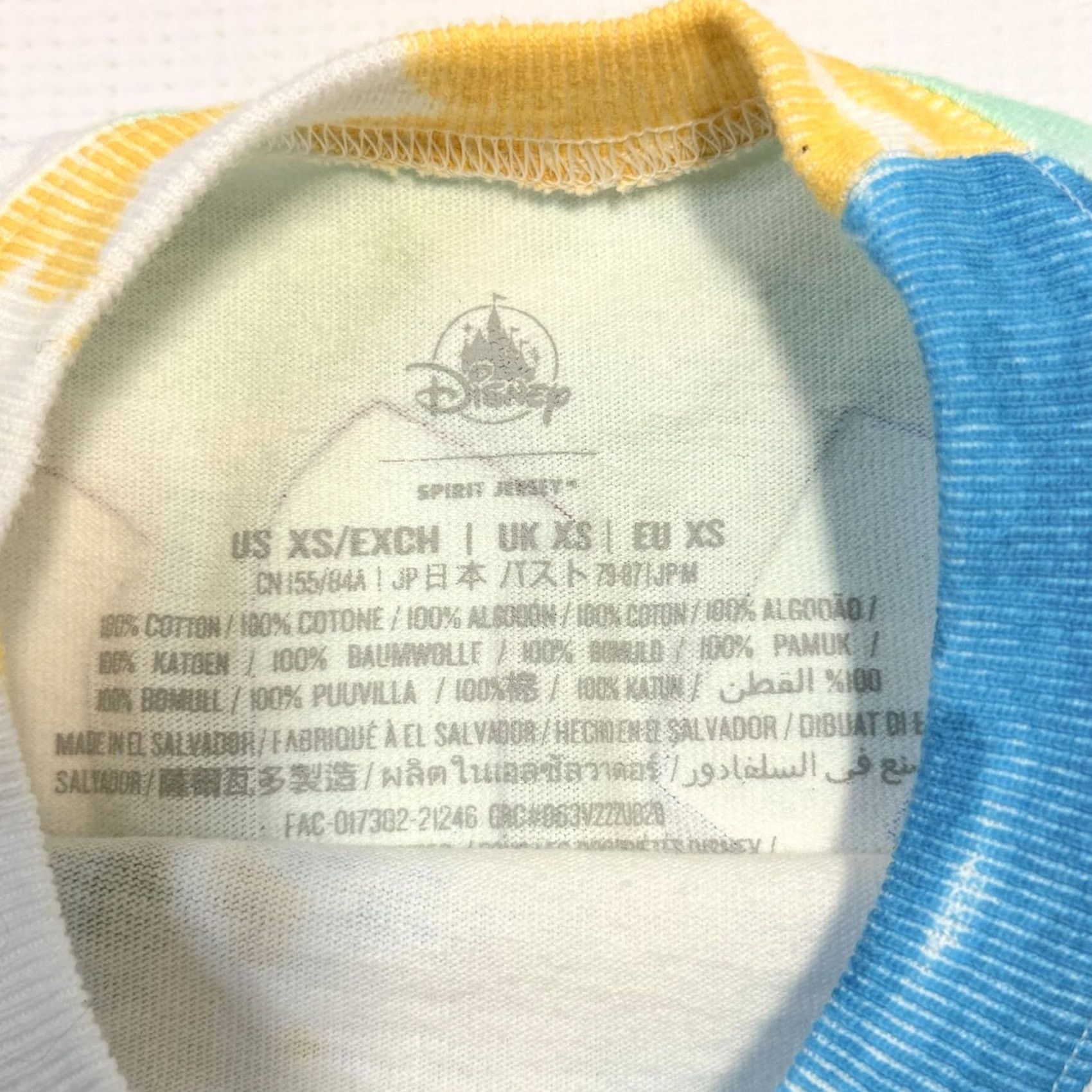 Disney VINTAGE Disneyland Resort Spirit Jersey Shirt Womens XS Pastel Tie Dye Long Sleeve Size XS / US 0-2 / IT 36-38 - 6 Thumbnail