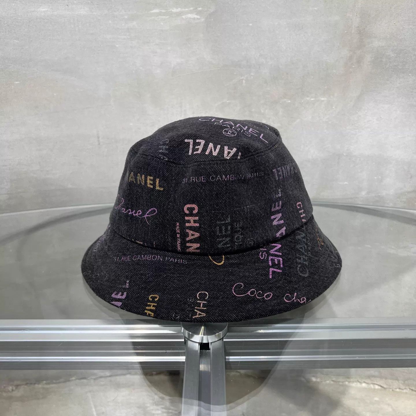 Chanel CHANEL all over print distressed fisherman hat M Size ONE SIZE - 2 Thumbnail