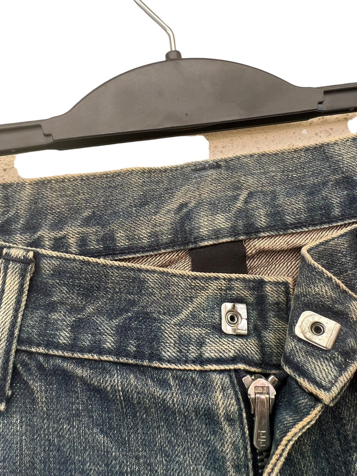 Japanese Brand Vintage Pledge Japan Distressed Muddy Denim Slim Jeans Size US 31 - 7 Thumbnail