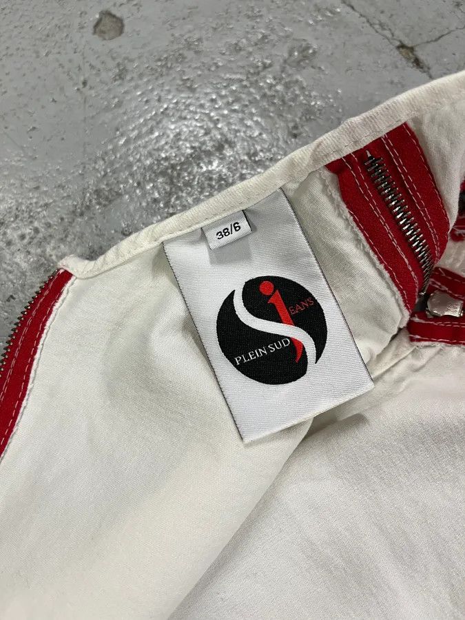 Vintage 2000s Plein Sud Red Zip White Dress Size XS / US 0-2 / IT 36-38 - 10 Thumbnail