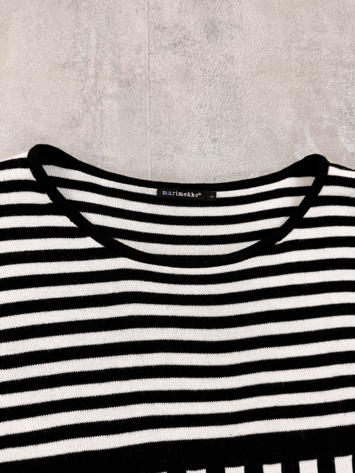 Marimekko Marimekko Knit Midi Dress Striped Pattern Womens Size L Size L / US 10 / IT 46 - 2 Thumbnail