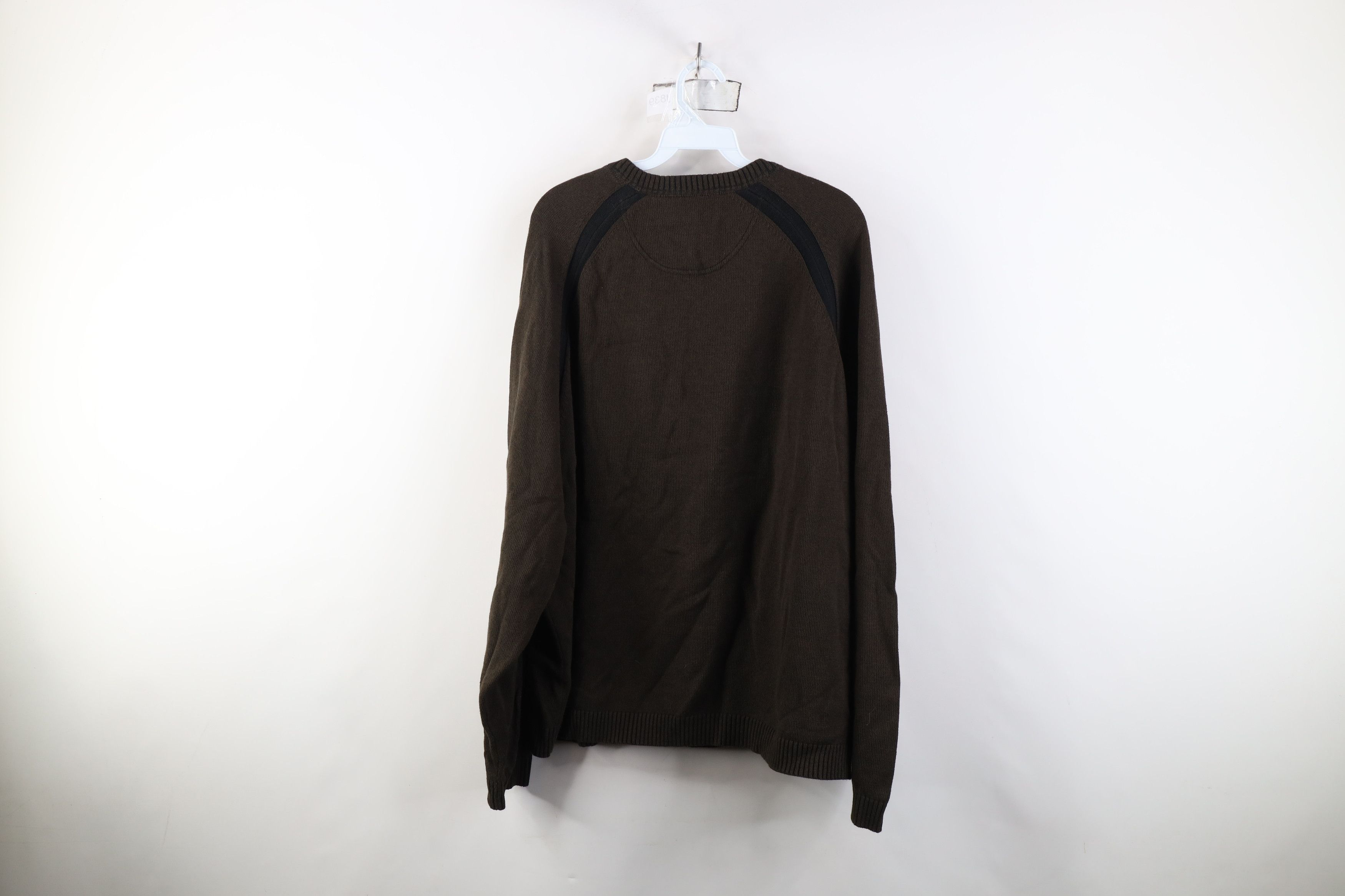 Tommy Bahama Vintage Tommy Bahama Blank Ribbed Knit V-Neck Sweater Brown Size US XXL / EU 58 / 5 - 8 Thumbnail