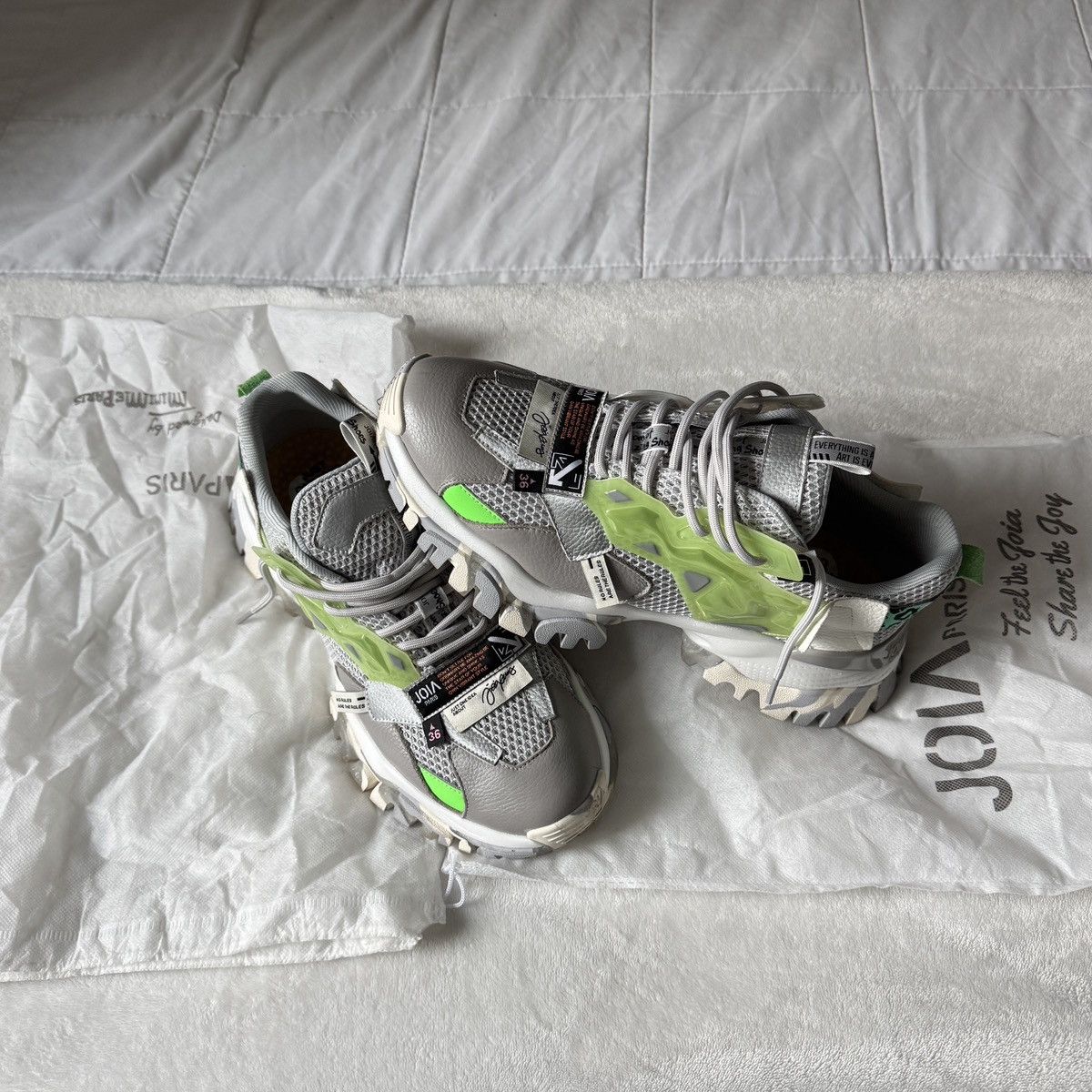Other Joia Paris Grey Sneakers Size US 10 / EU 43 - 4 Thumbnail