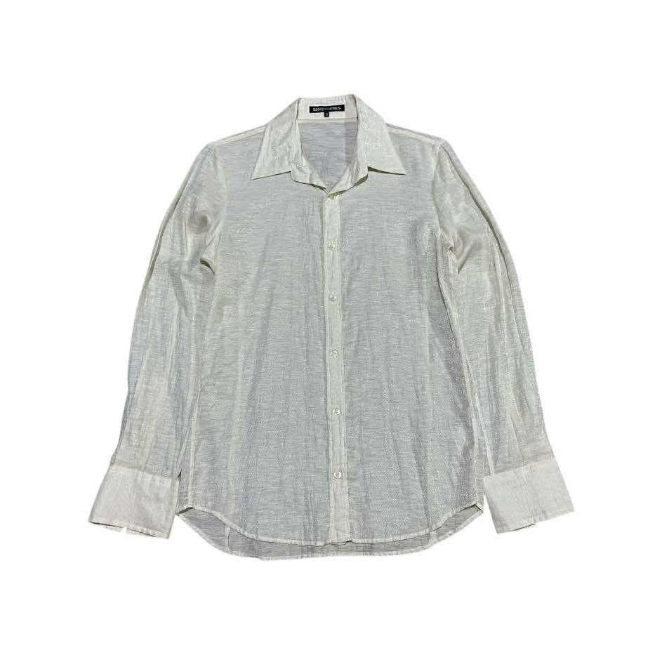 5351 POUR LES HOMMES 🔥Sick Y2K 5351 Pour Les Hommes Hemp Woven Shirt Long Sleeve Size US M / EU 48-50 / 2 - 1 Thumbnail