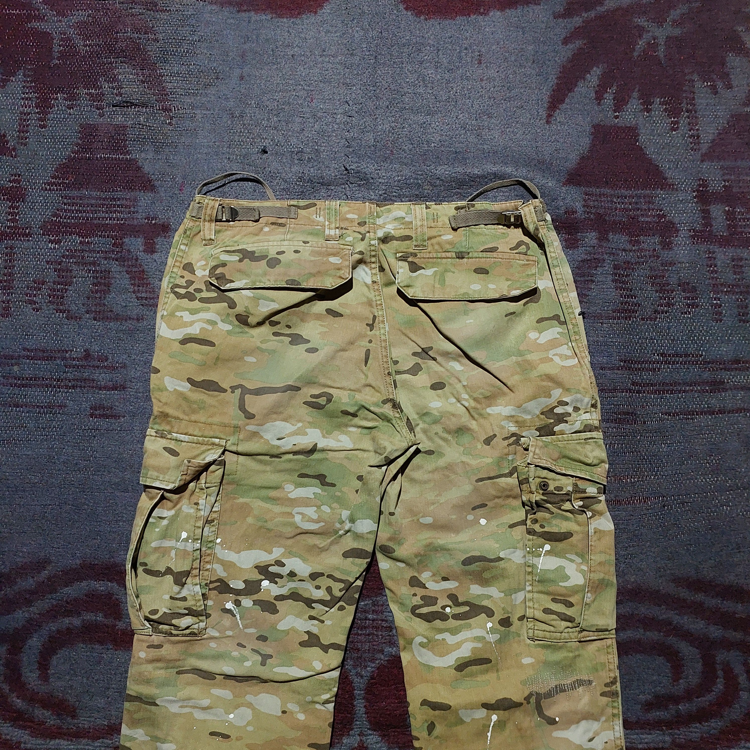 Buzz Rickson's Sophnet Camouflage Paint Splattered Cargo Pants Size US 32 / EU 48 - 4 Thumbnail