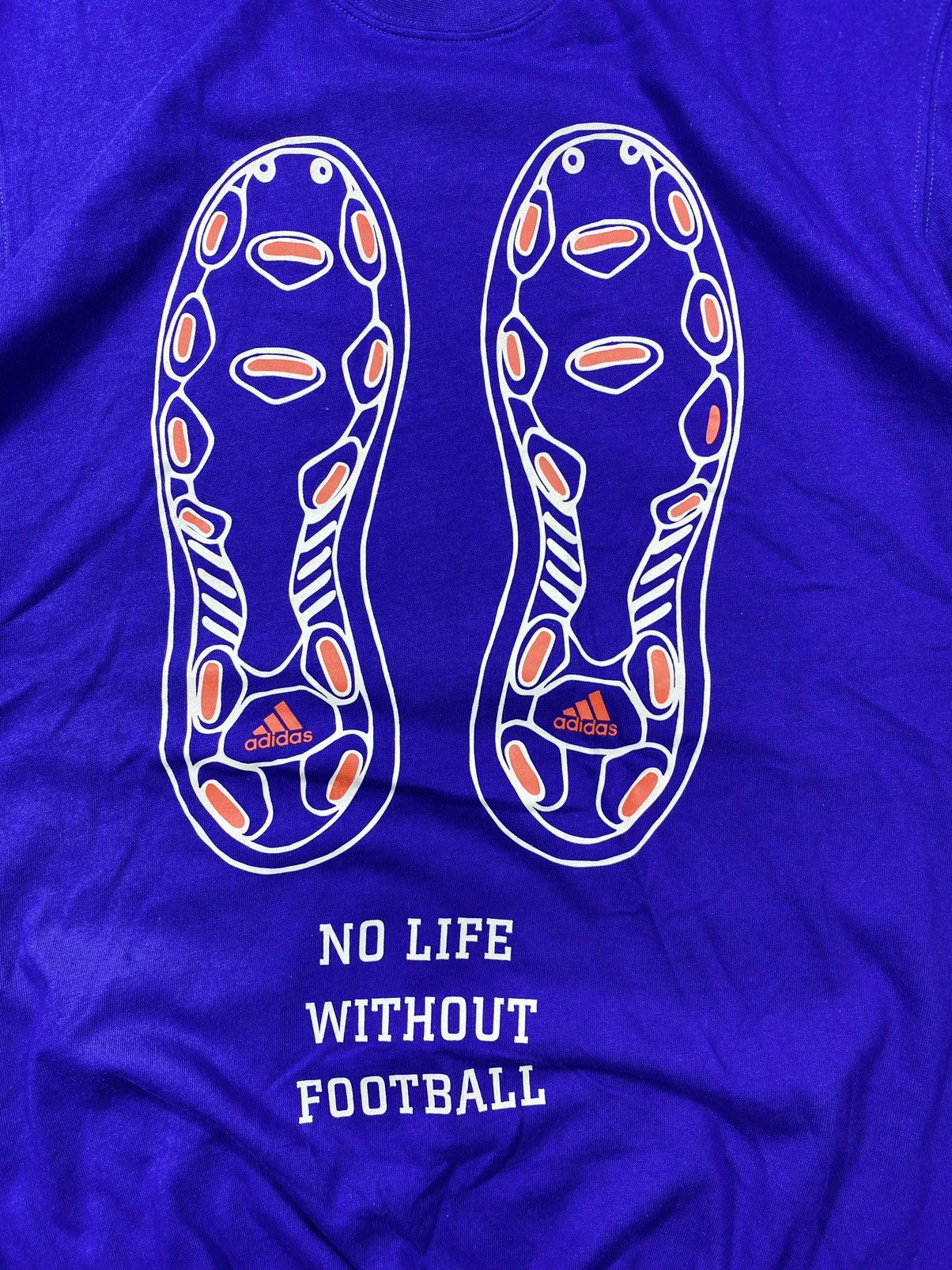 Vintage vintage No life without Football Adidas Kirin tshirt Size US L / EU 52-54 / 3 - 3 Thumbnail