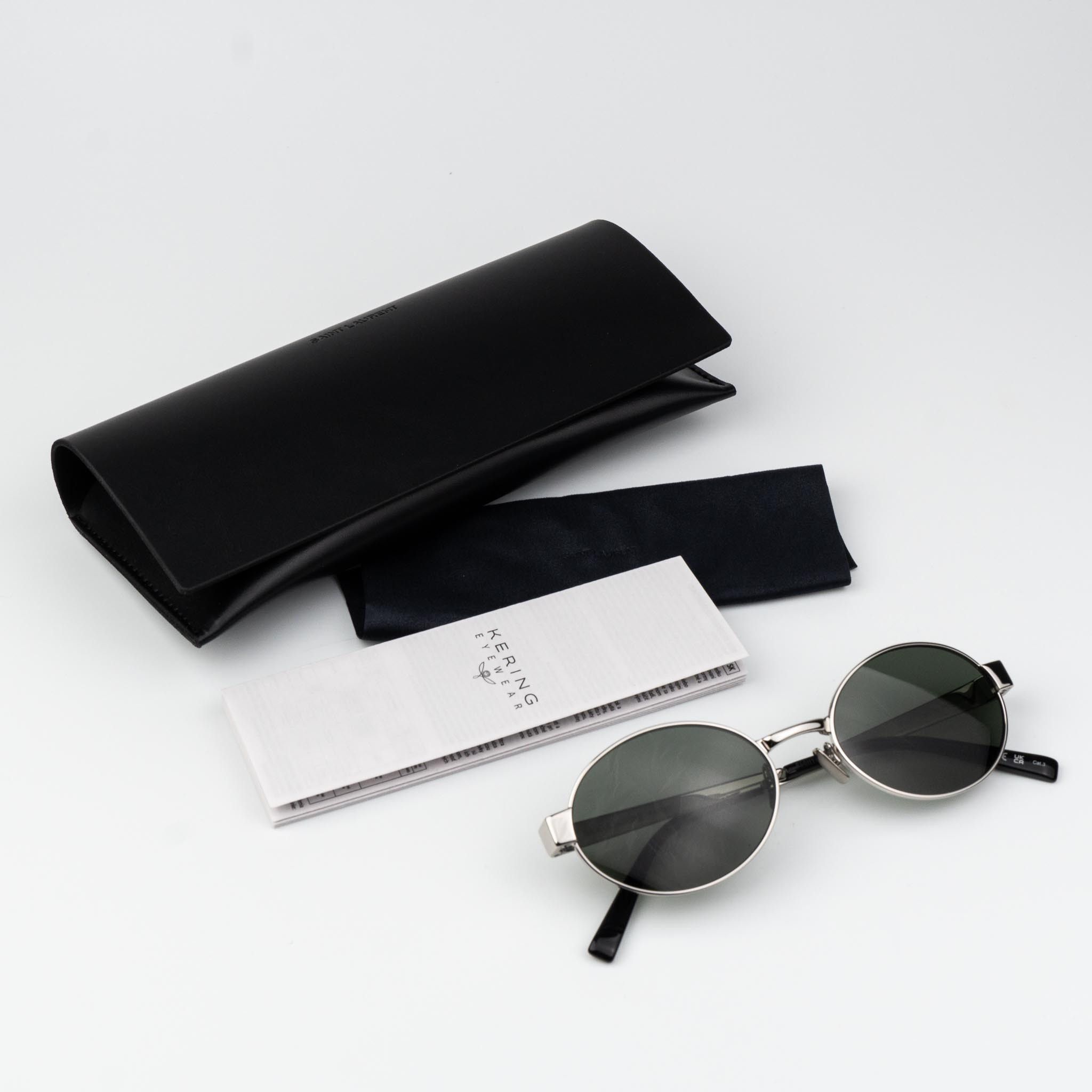 Saint Laurent Paris Saint Laurent Women Sunglasses Oval SL692 002 BRAND NEW Size ONE SIZE - 10 Thumbnail