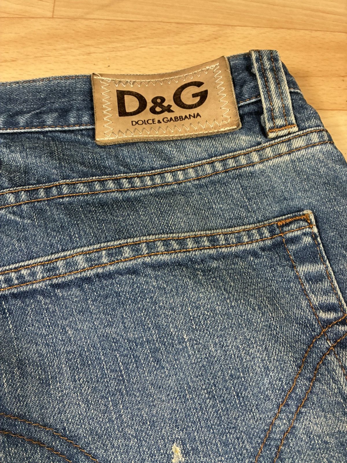 Dolce & Gabbana Mens Vintage Dolce Gabanna Baggy Jeans Size L Size US 35 - 3 Thumbnail