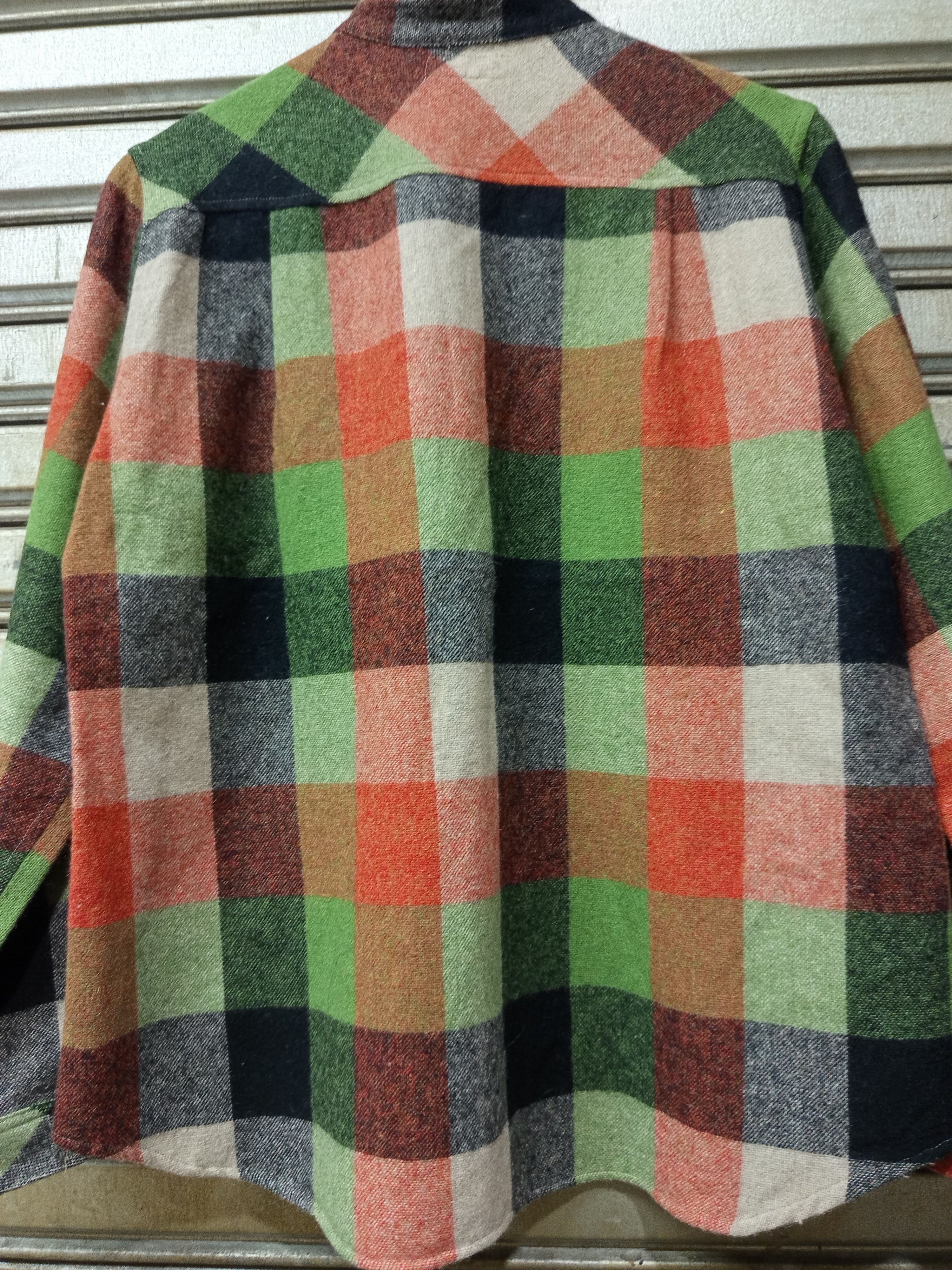 Japanese Brand Japan wool blend plaid pullover shirt. Size L / US 10 / IT 46 - 9 Thumbnail
