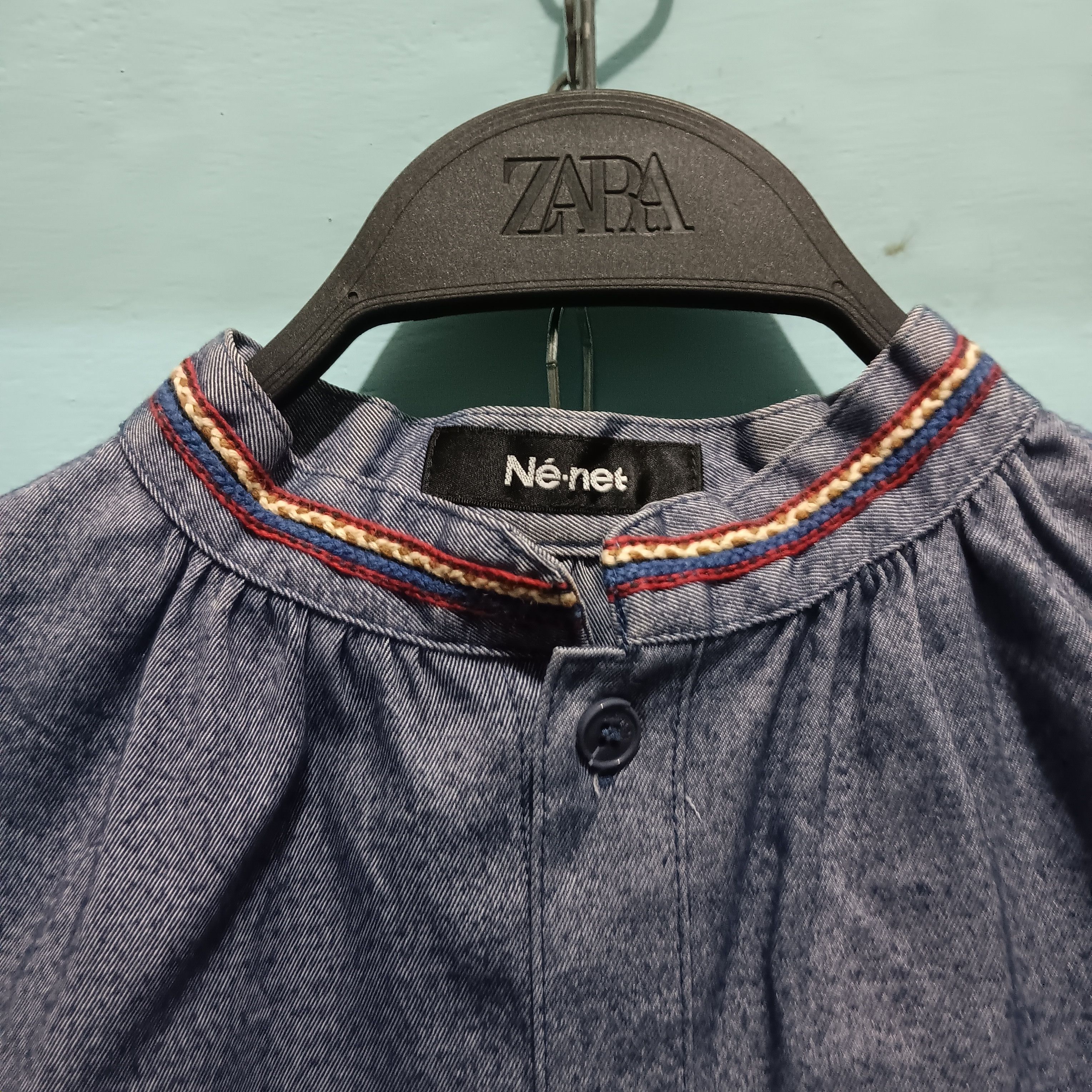 Ne-Net Ne-net denim Shirt button Size M / US 6-8 / IT 42-44 - 2 Thumbnail