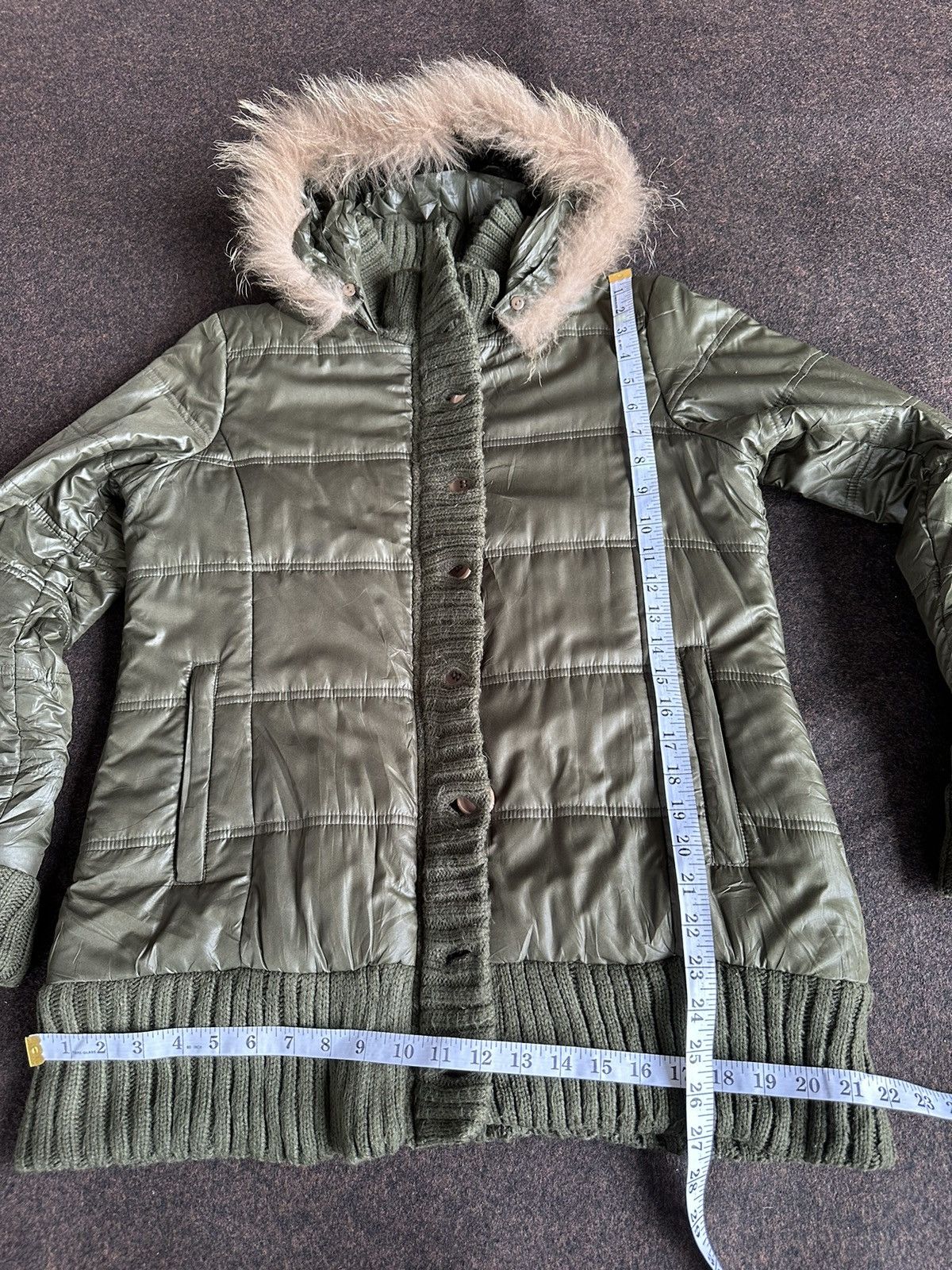 14th Addiction × Beauty Beast × If Six Was Nine Navy Natural Like IFSW9 Fur Jacket Z79 Size US L / EU 52-54 / 3 - 7 Thumbnail