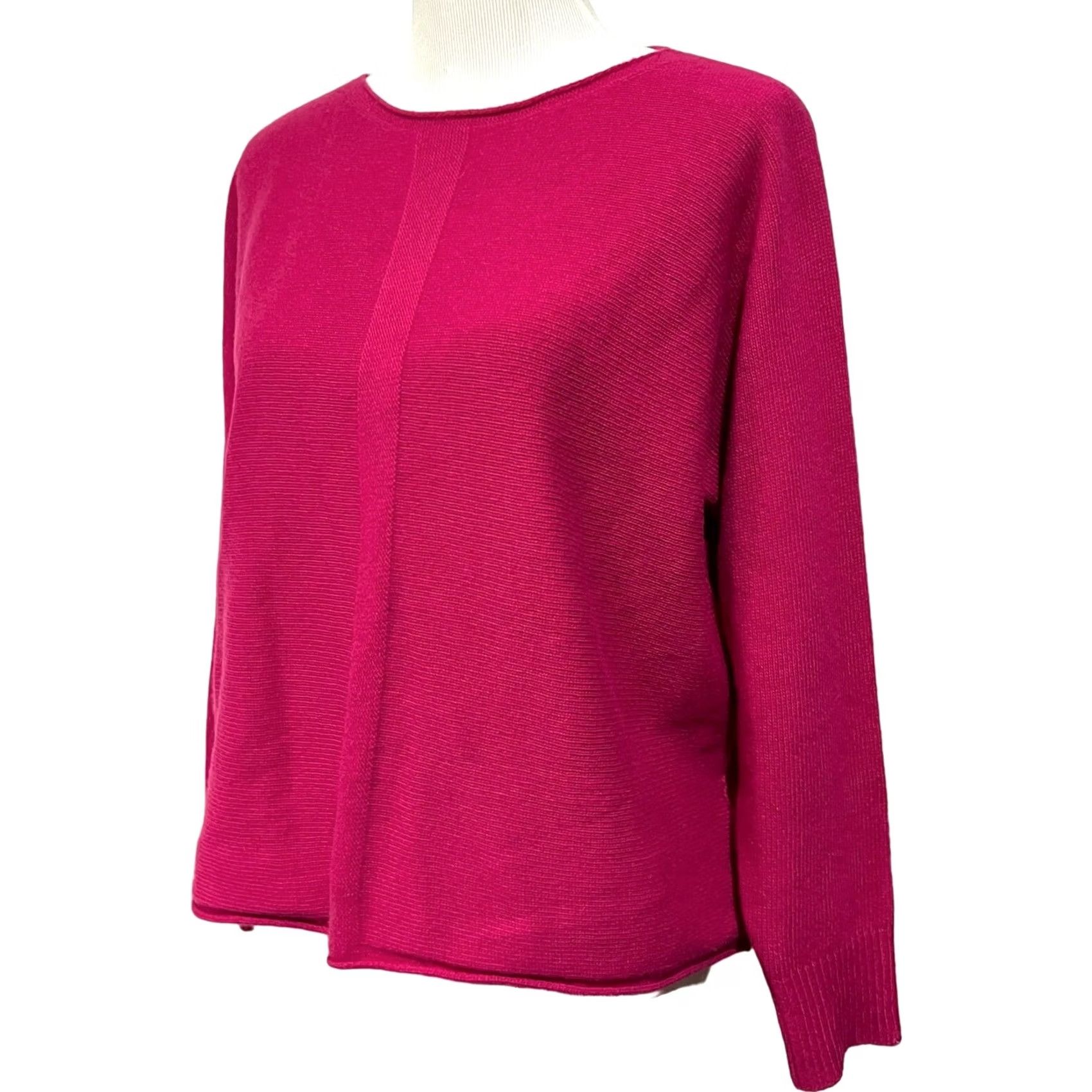 Vintage Bianco & Blu Sweater Women’s Wool Blend Pink Pullover Small Made in Italy Size S Size S / US 4 / IT 40 - 3 Thumbnail