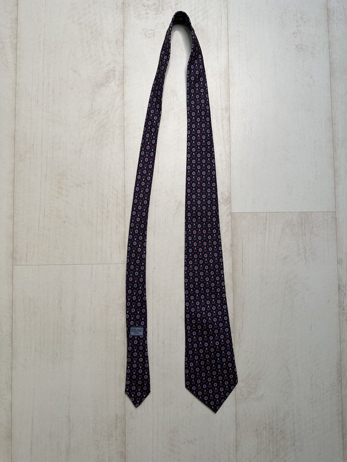 Celine × Designer × Vintage Celine vintage silk tie Size ONE SIZE - 4 Thumbnail