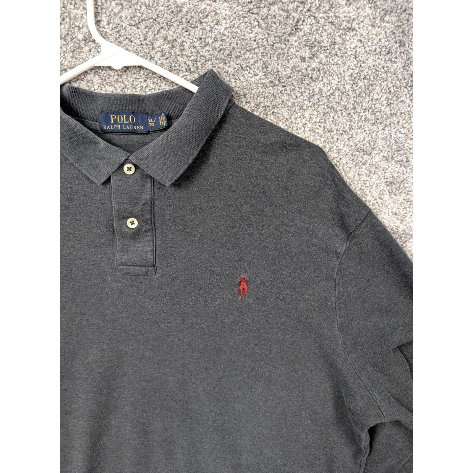 Polo Ralph Lauren Polo Ralph Lauren Polo Shirt Mens XL Gray Long Sleeve Red Pony Classic Preppy Shirt Mens XL Gray Polo Ralph Lauren Polo Shirt Size US XL / EU 56 / 4 - 5 Thumbnail