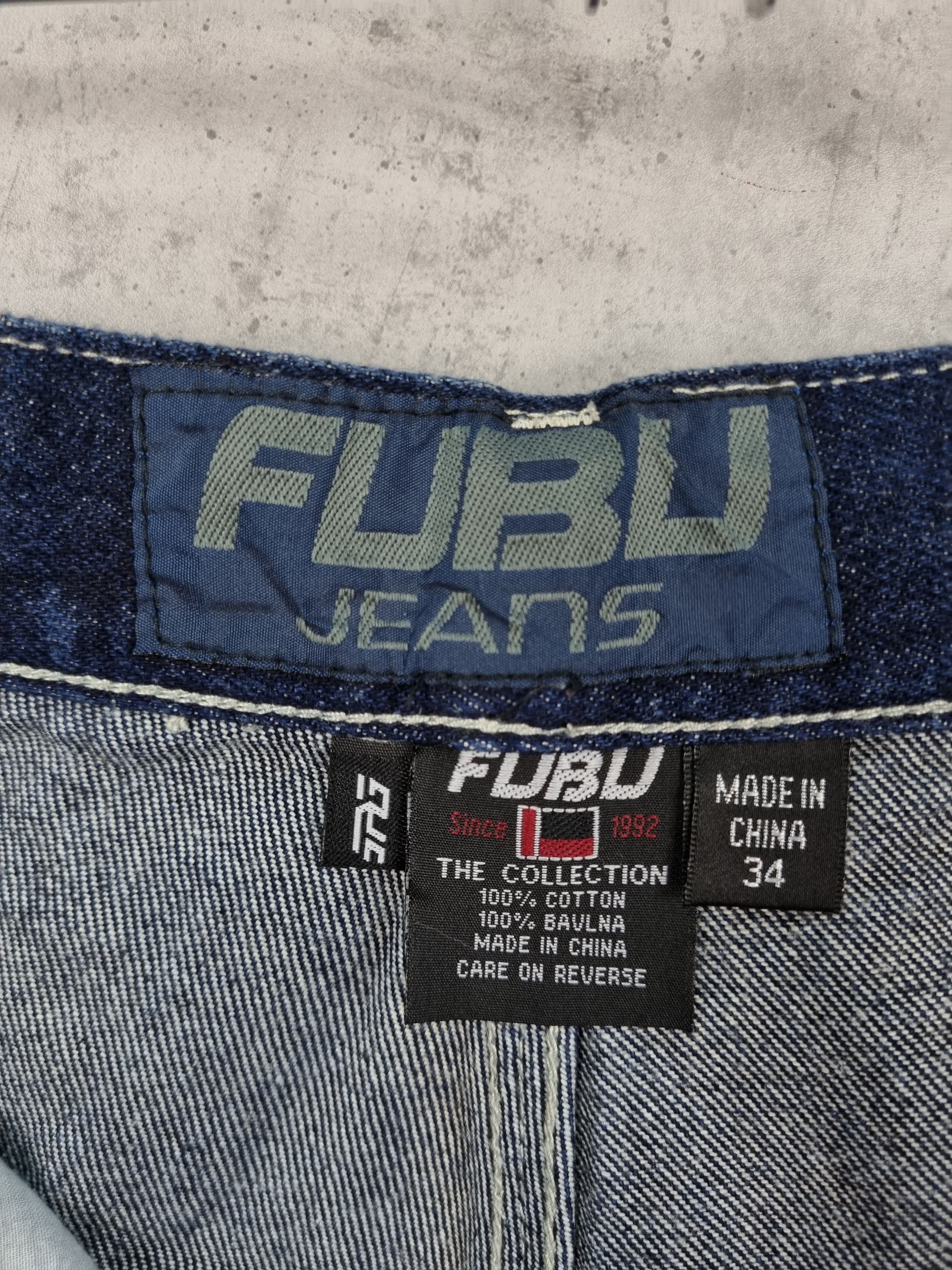 Fubu Fubu Raw Denim Carpenter Rap Hiphop Shorts Size US 34 / EU 50 - 8 Thumbnail