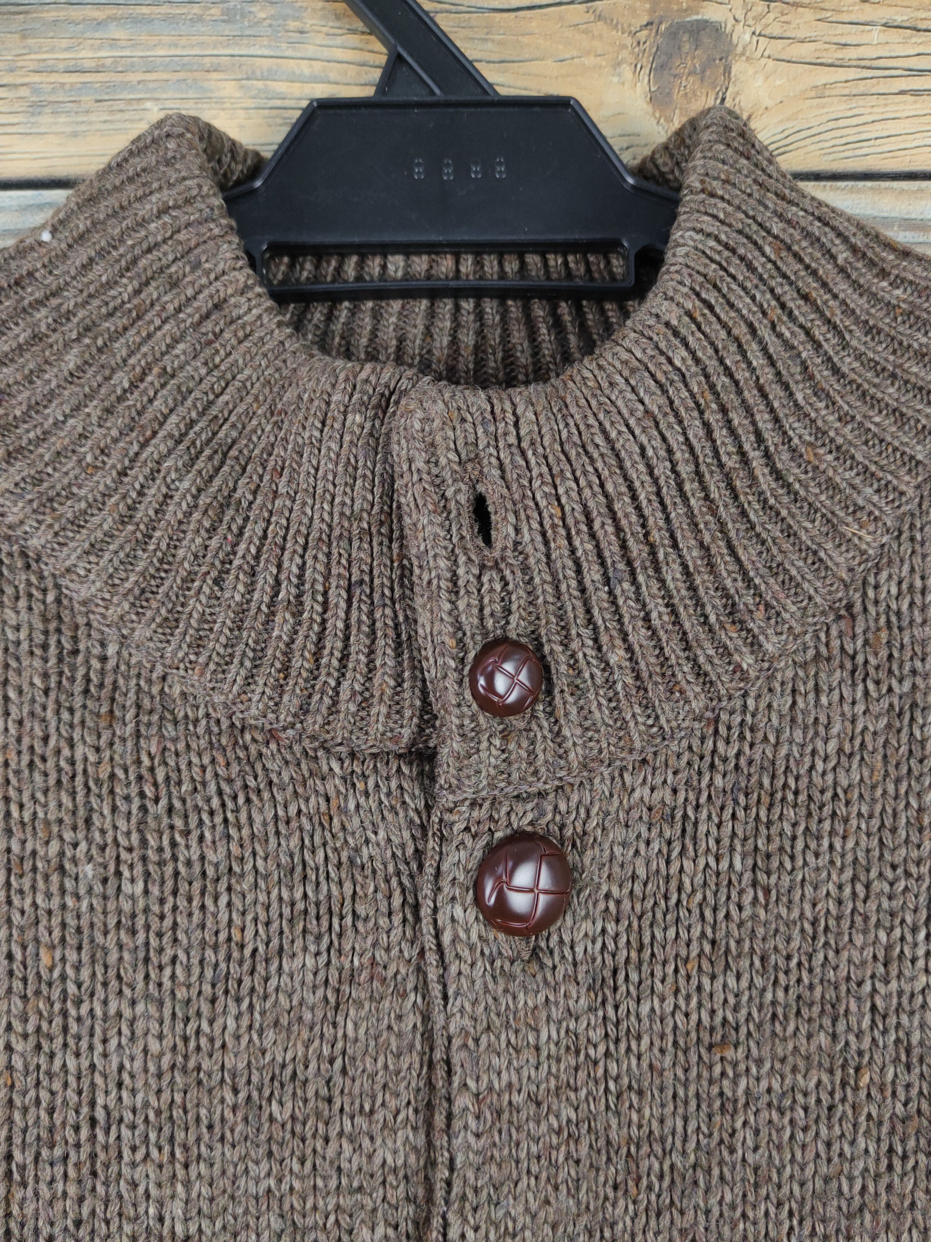 Beams Plus Beams Dark Brown multipocket knitwear Cardigan #W1560 Size US M / EU 48-50 / 2 - 2 Thumbnail