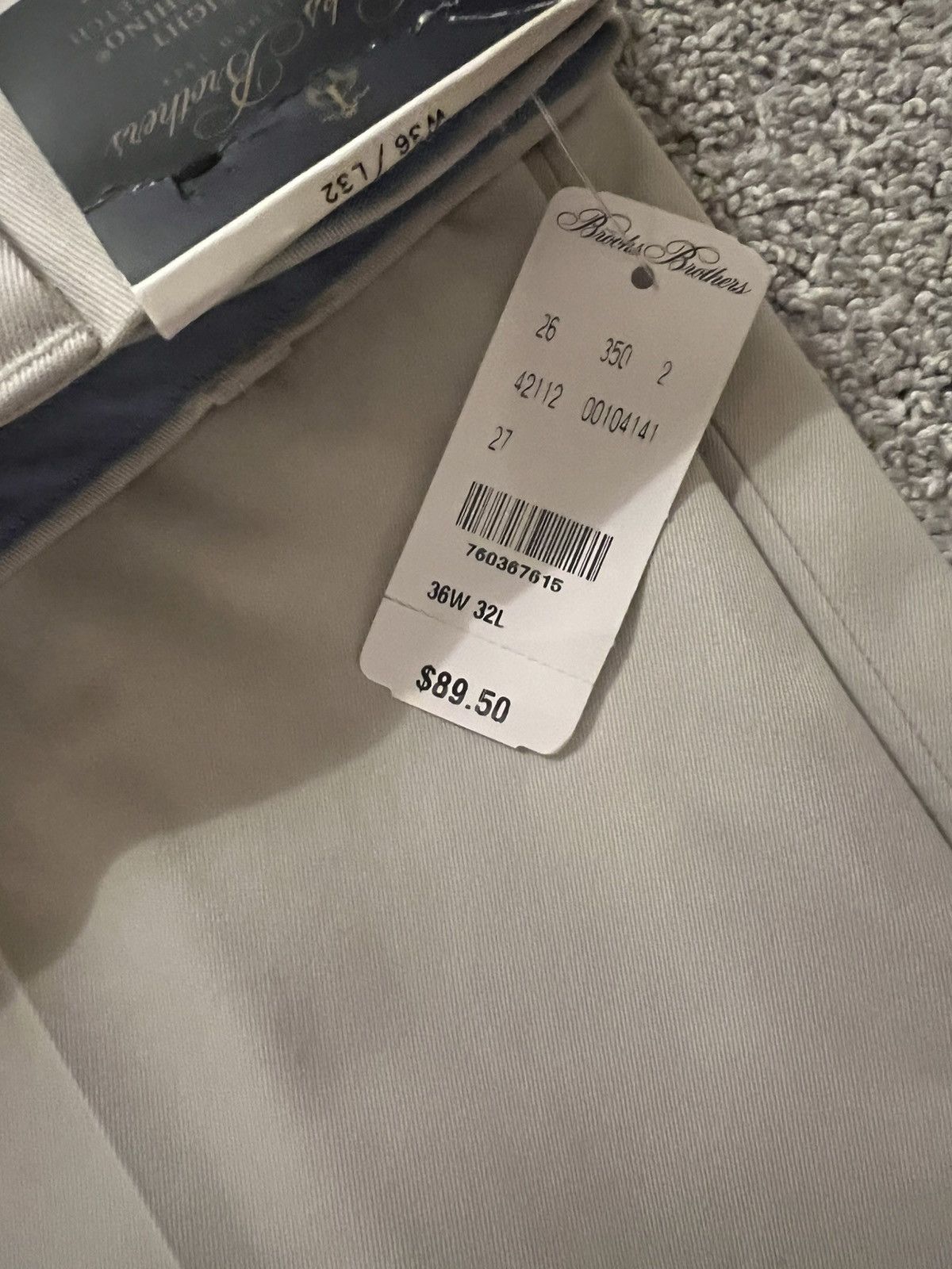 Brooks Brothers Milano Fit Lightweight Advantage Chino Size US 36 / EU 52 - 3 Thumbnail