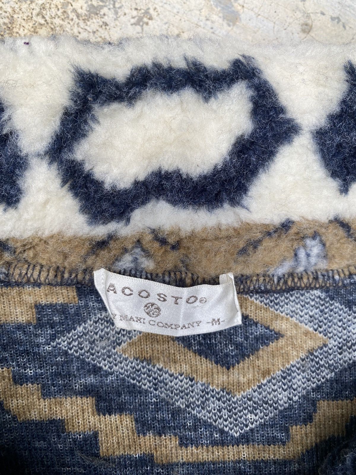 Japanese Brand AW Acosto navajo printed fleece Size US M / EU 48-50 / 2 - 7 Thumbnail