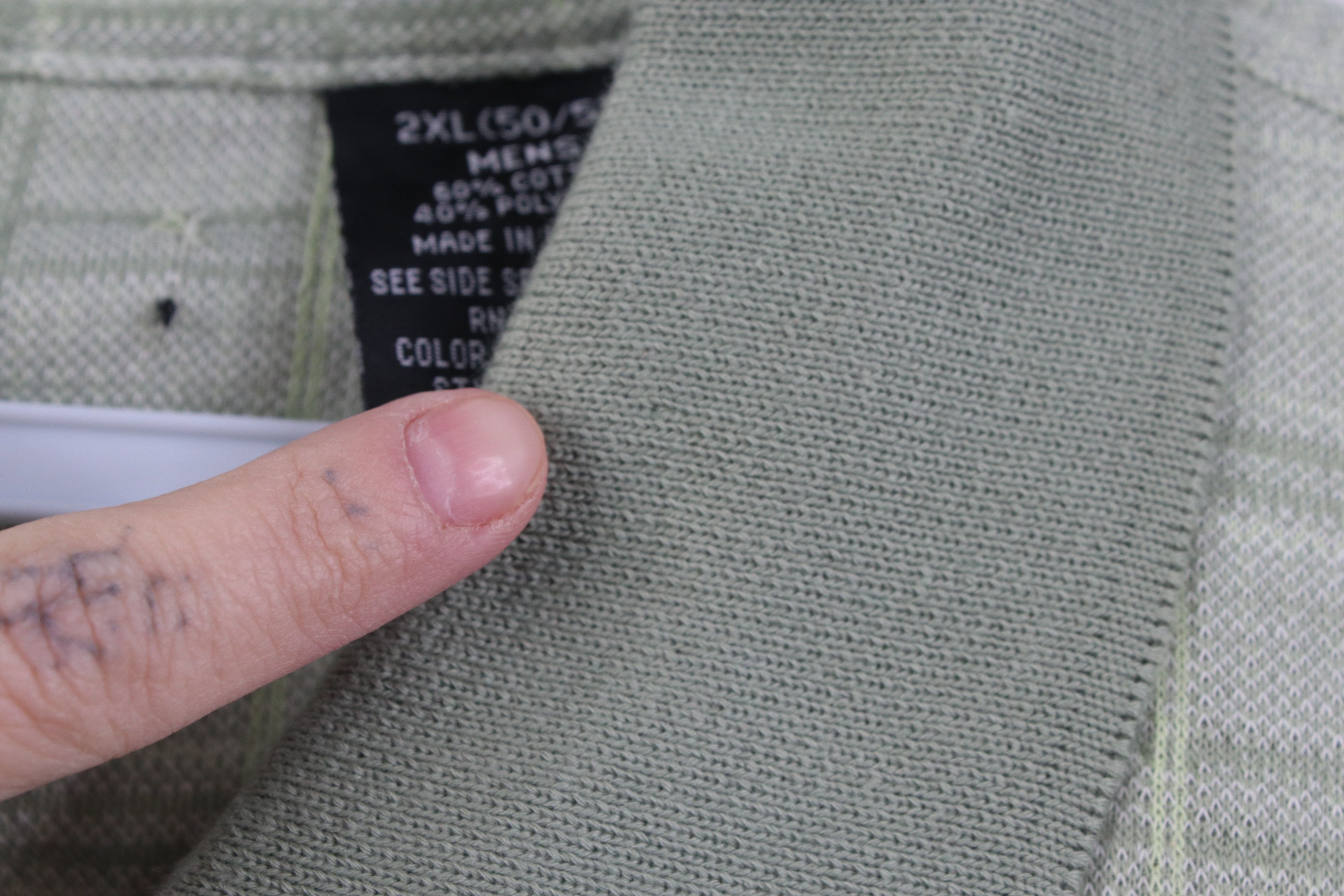Vintage Vintage 90s Y2K Streetwear Plaid Knit Golf Polo Shirt Green Size US XXL / EU 58 / 5 - 5 Thumbnail