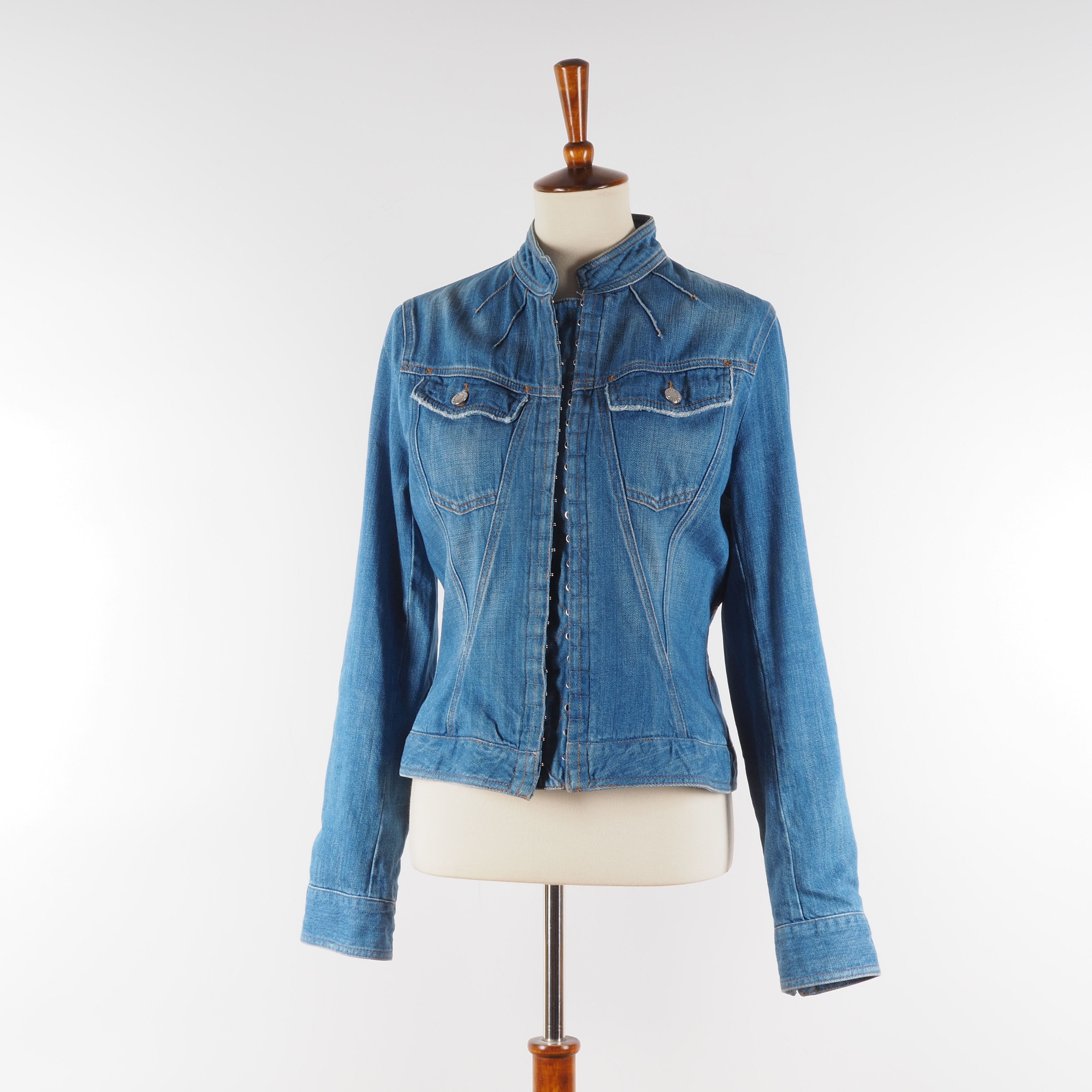 Dolce & Gabbana × Vintage Dolce&Gabbana Vintage Blue Denim Jean Jacket Size M / US 6-8 / IT 42-44 - 6 Thumbnail