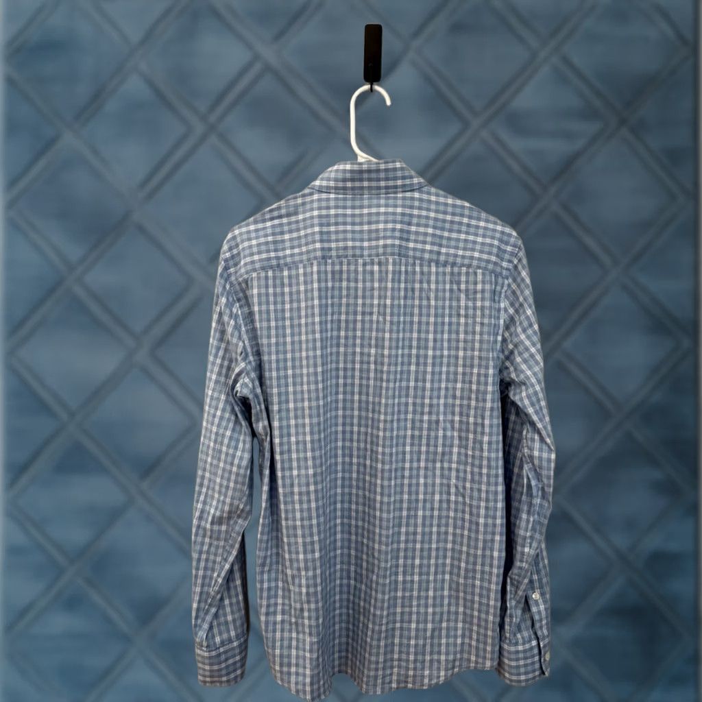 Faherty Faherty Movement Shirt Long Sleeve Plaid Men’s Small Pacific Lilac Gingham Size US S / EU 44-46 / 1 - 1 Thumbnail