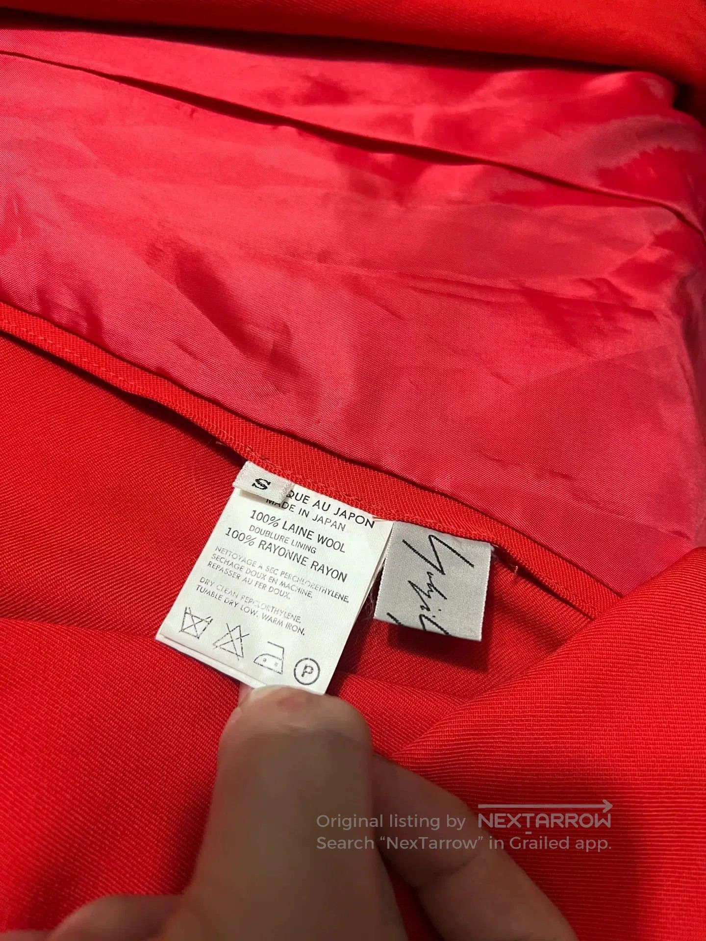 Yohji Yamamoto red oversized coat by yohji yamamoto. Size S / US 4 / IT 40 - 6 Thumbnail