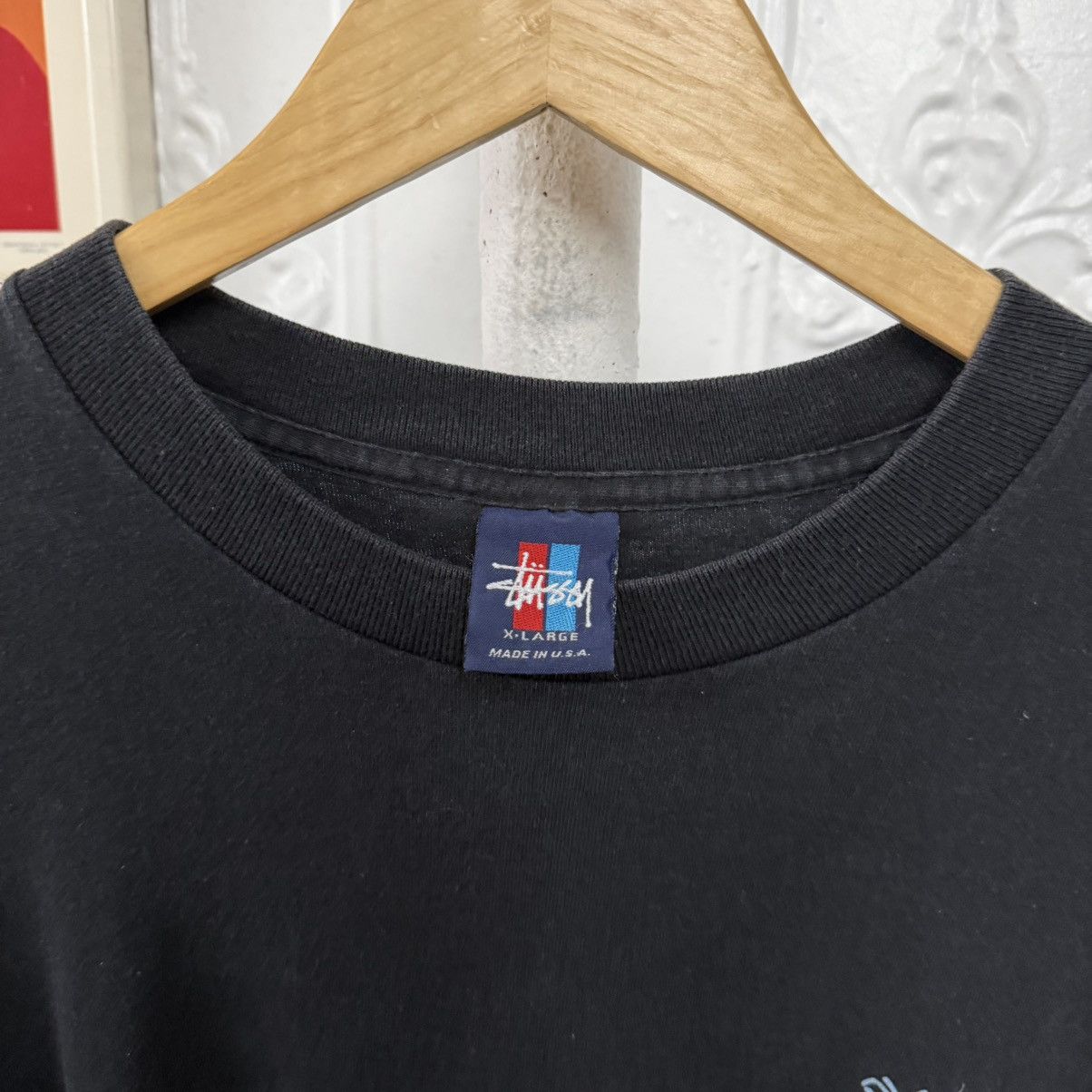 Stussy vintage 1990s stussy jazz mon graphic tee tshirt Size US XL / EU 56 / 4 - 5 Thumbnail