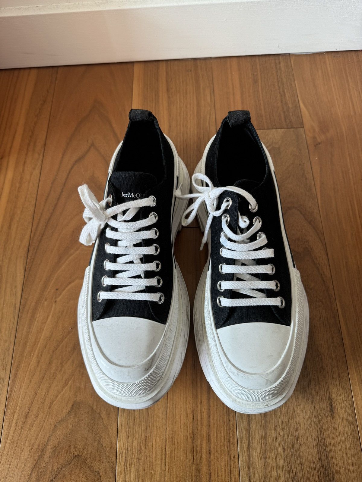 Alexander McQueen ALEXANDER MCQUEEN Tread Slick Lace Up Sneakers Grailed