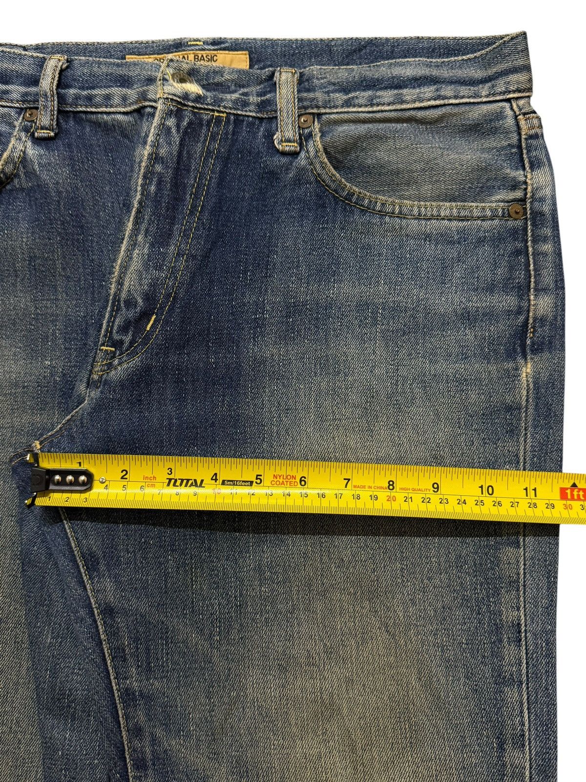Uniqlo Vintage Y2K Japanese Uniqlo Mud Wash Distressed Straight Leg Size US 34 / EU 50 - 12 Thumbnail