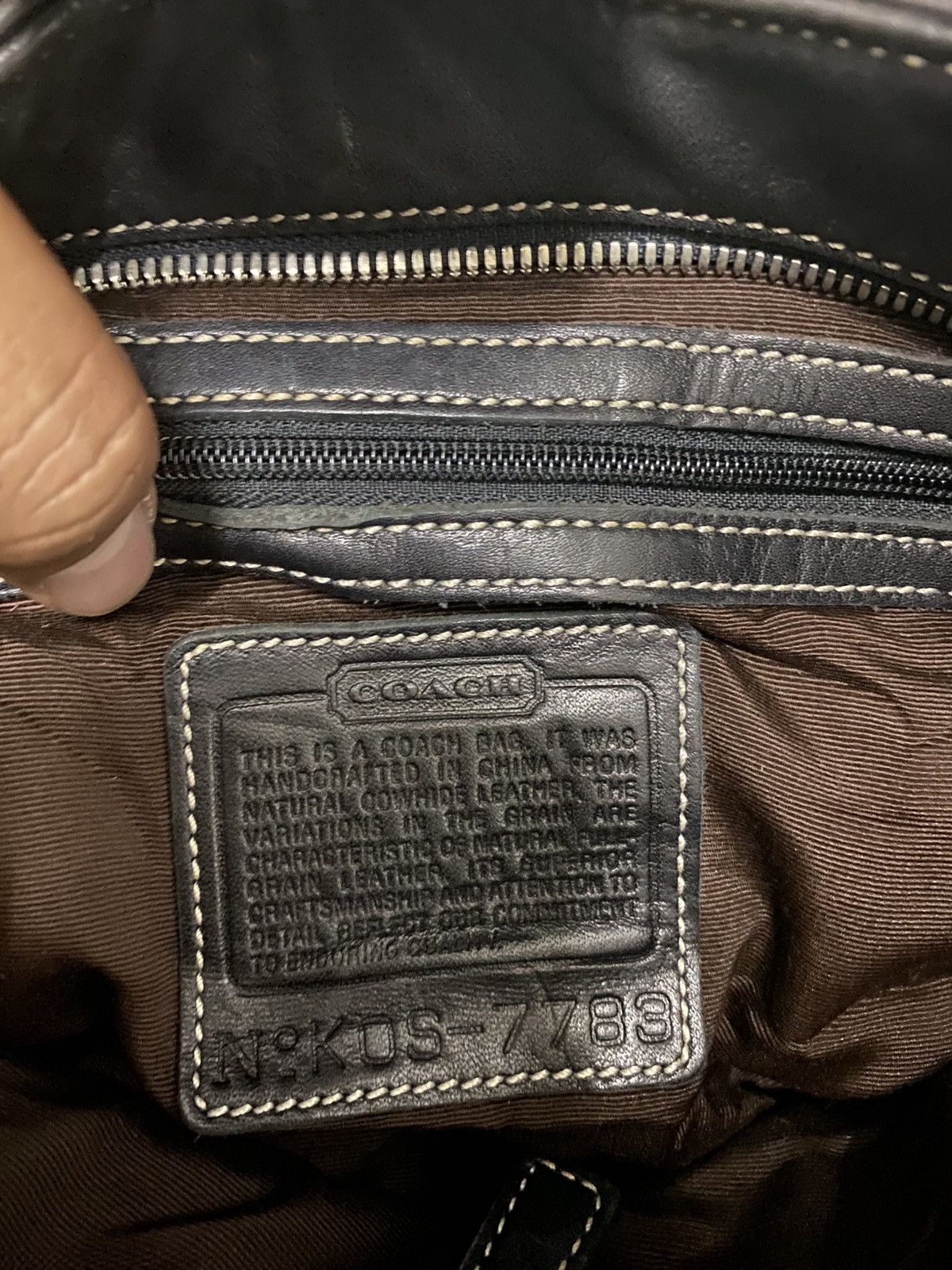 Coach × Leather × Vintage Vintage Coach Hampton Hobo Bag Cowhide Leather Size ONE SIZE - 8 Thumbnail