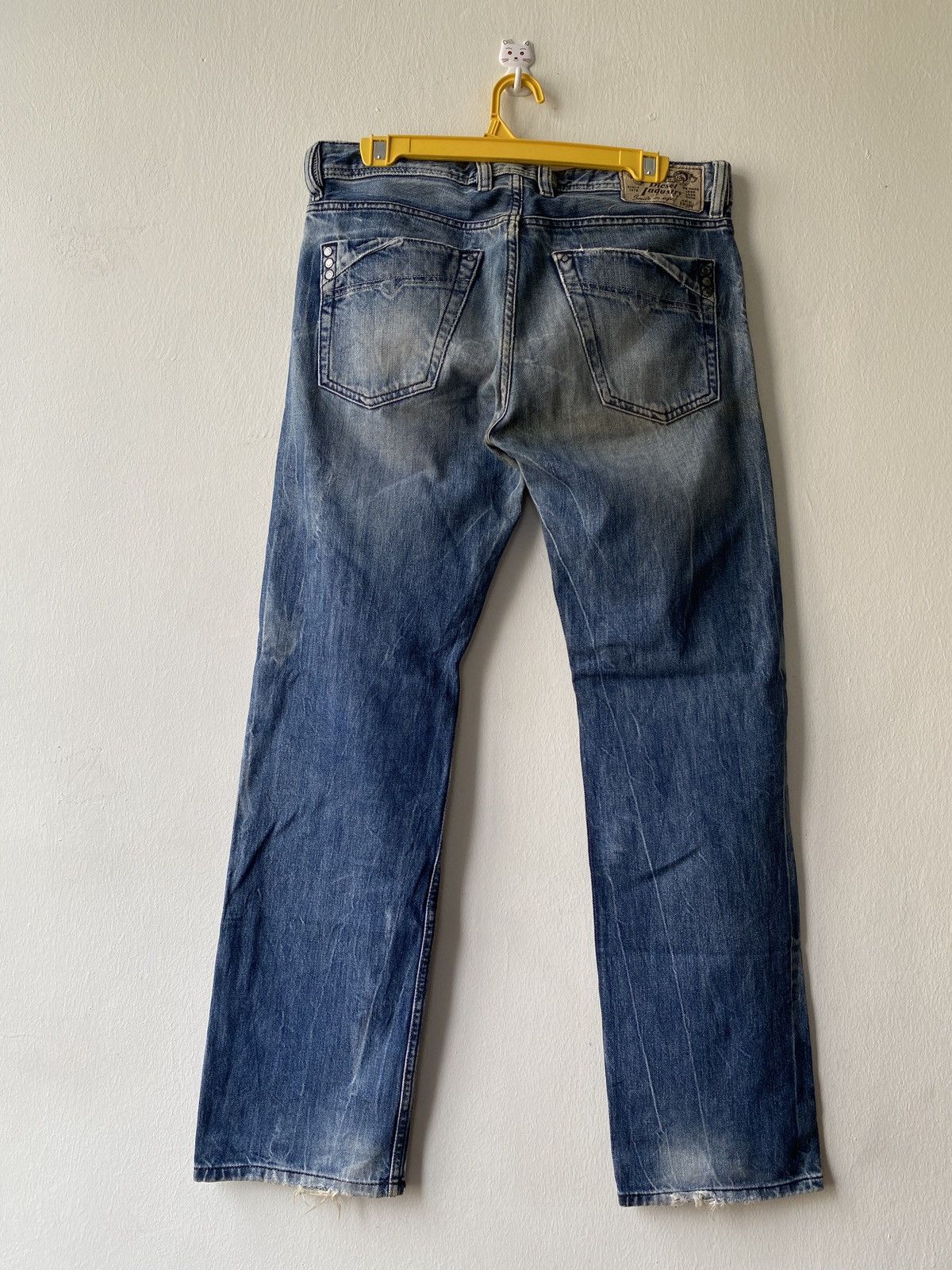 Diesel × Diesel Black Gold Diesel Mennit Distressed Denim Size US 32 / EU 48 - 2 Thumbnail