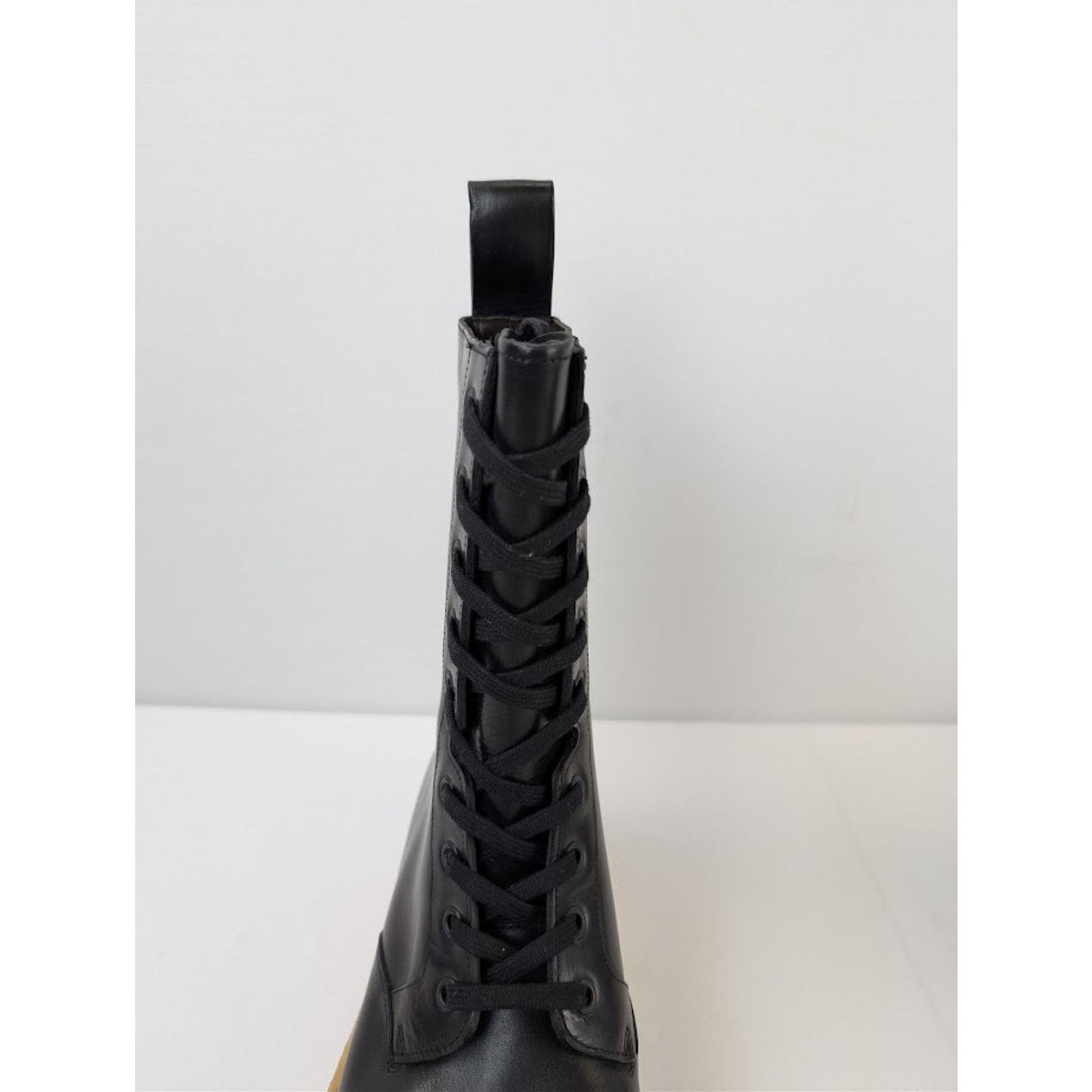 Bottega Veneta o1rshd1 Military Calf Lug Boots in Black Size US 7 / EU 40 - 15 Thumbnail