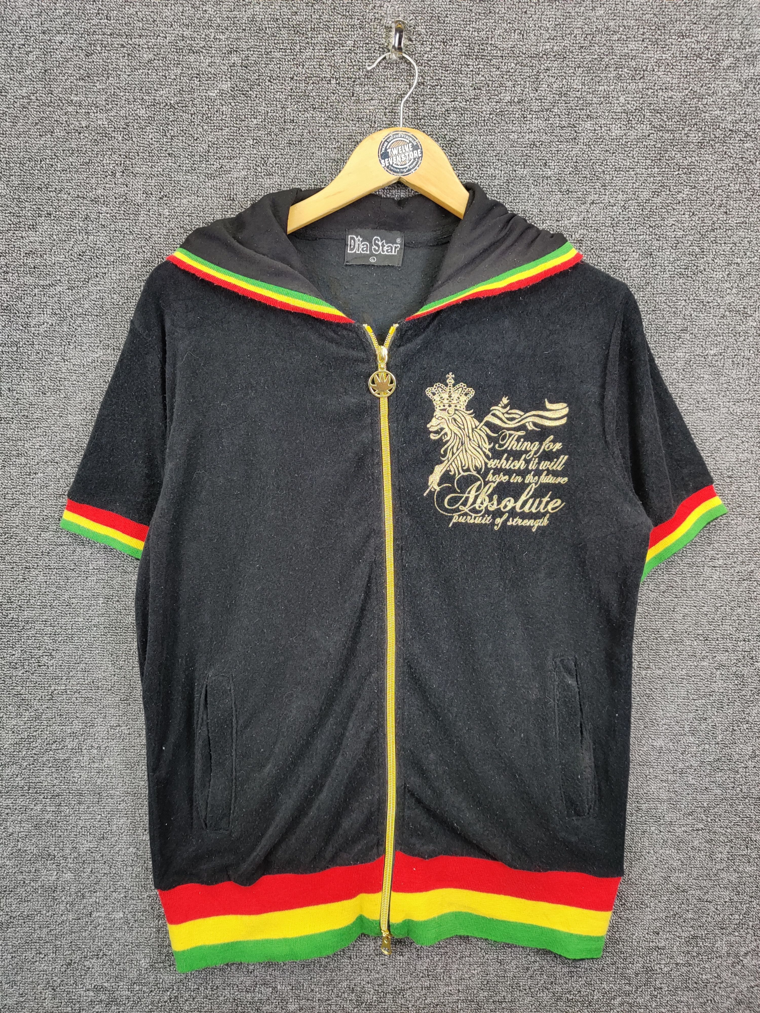 Bob Marley Bulk Marijuana Rasta/Dia Star Jamaica Fleece Jacket Size US L / EU 52-54 / 3 - 15 Thumbnail