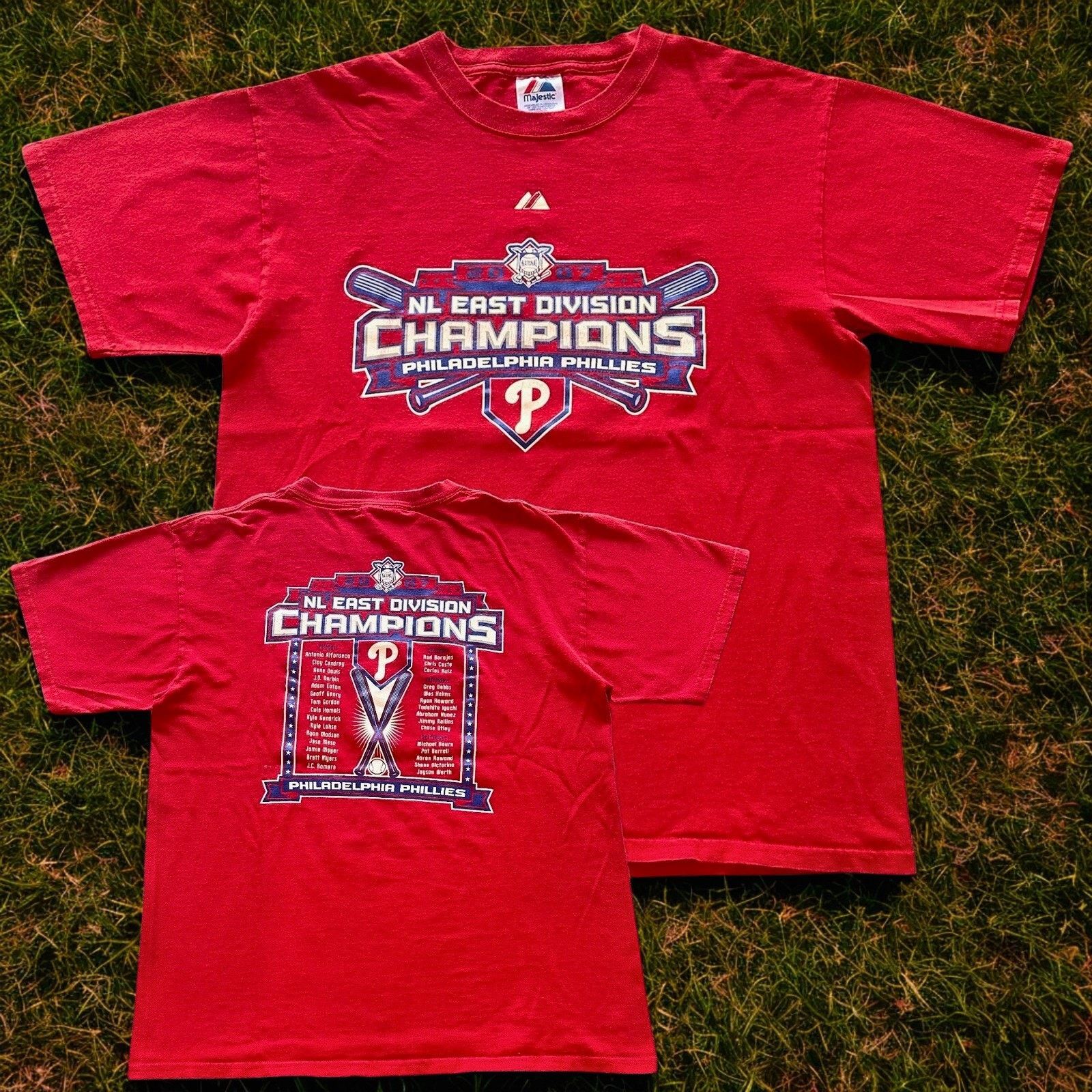 Majestic Philadelphia Phillies 2007 NL East MLB Majestic T-Shirt XL Size US XL / EU 56 / 4 - 8 Thumbnail