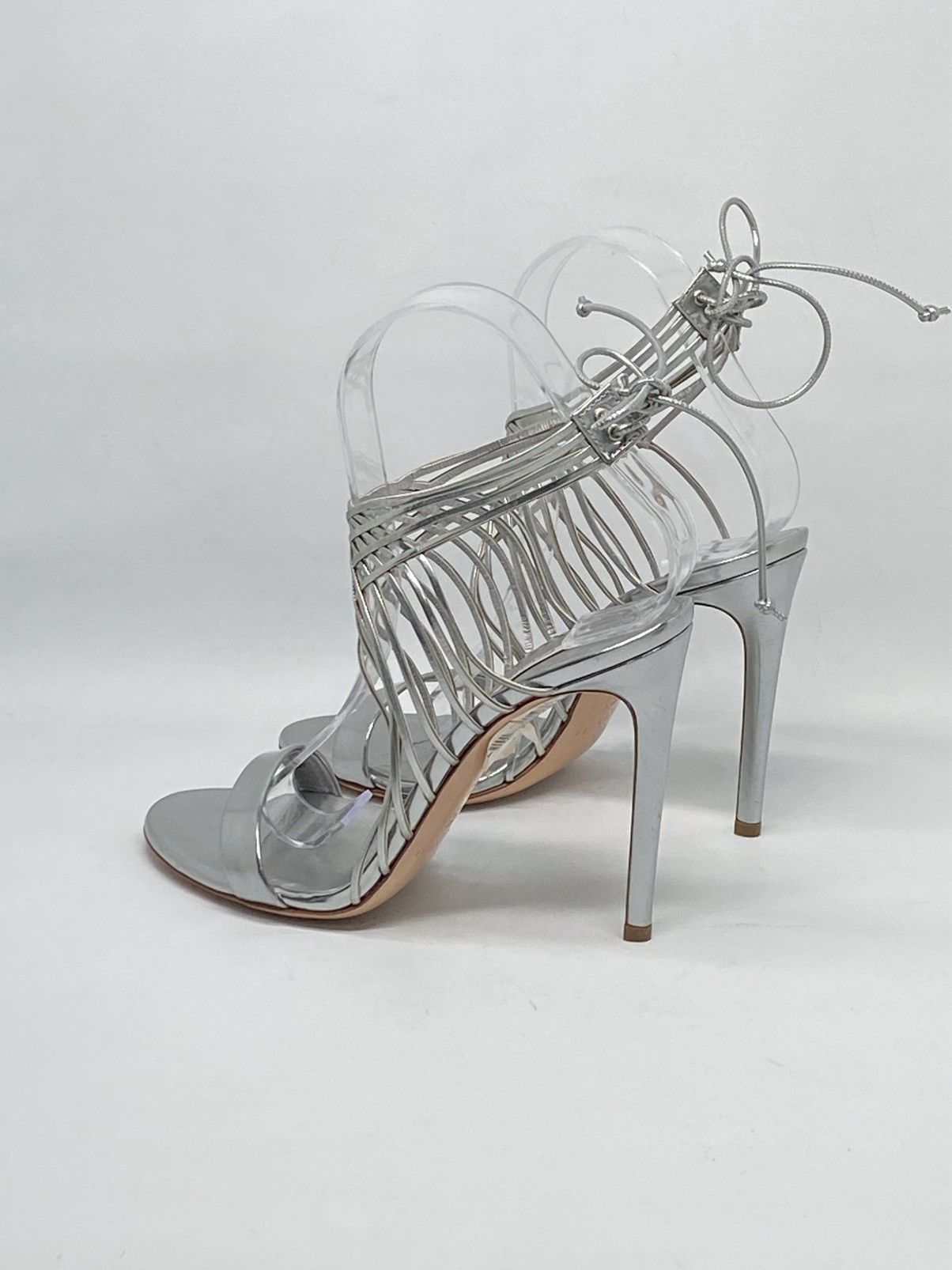 Casadei Casadei Multi-strap metallic leather sandals size 6.5 Size US 6.5 / IT 36.5 - 8 Thumbnail