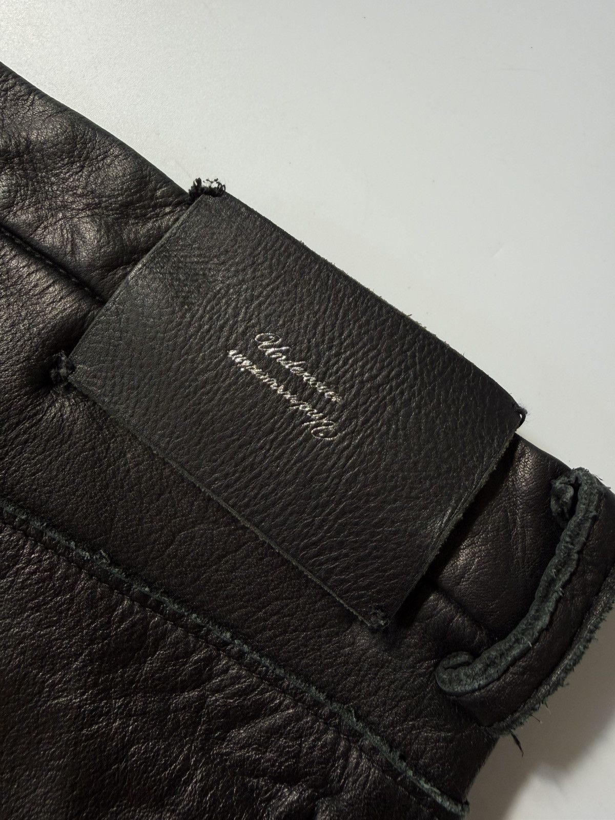 Undercover Undercover Switching Leather Denim Pants Size US 29 - 13 Thumbnail