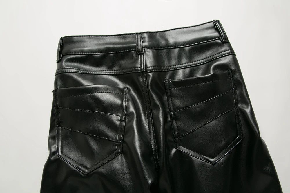 Leather Slim Fit Leather PU Pant Size US 29 - 3 Thumbnail