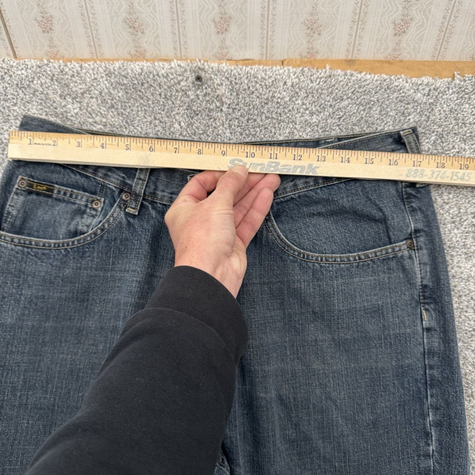 Lee Lee Jeans Mens Size 36x30 Relaxed Straight Grunge Streetwear Size US 36 / EU 52 - 3 Thumbnail