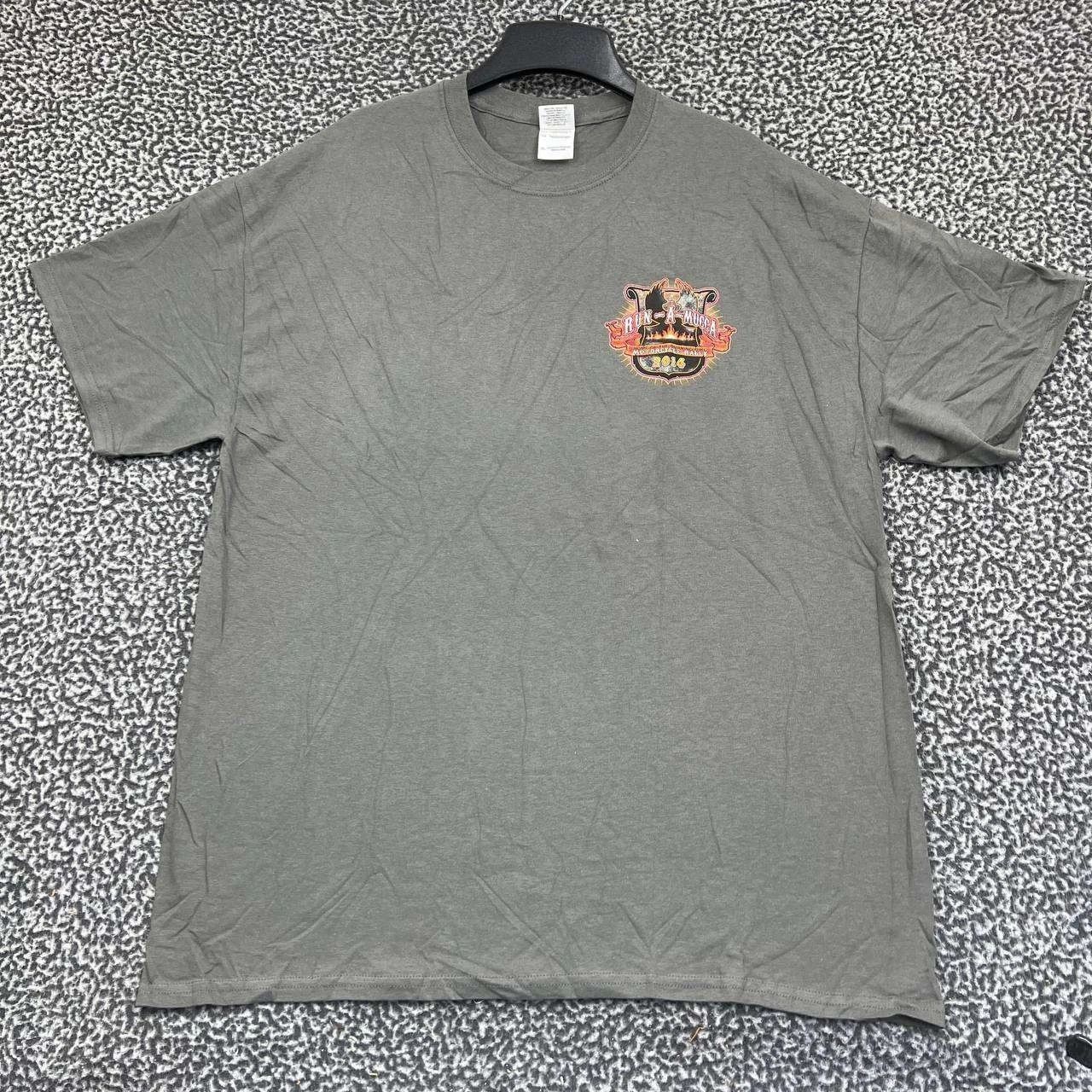 Gildan Vintage Run-A-Mucca Motorcycle Rally Shirt Men XL Deadstock Size US XL / EU 56 / 4 - 2 Thumbnail
