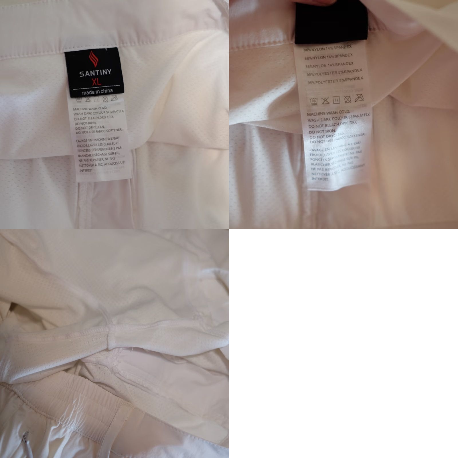 Vintage Nwot! Santiny Skort Skirt Shorts Pockets Athletic Golf White Women's XL #H56-2 Size 40" / US 18 - 9 Thumbnail